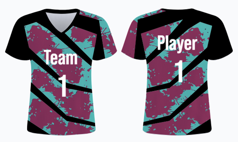 watercolor splash jersey template