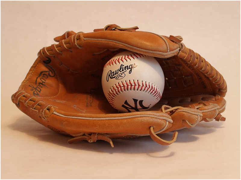 Baseball glove and baseball