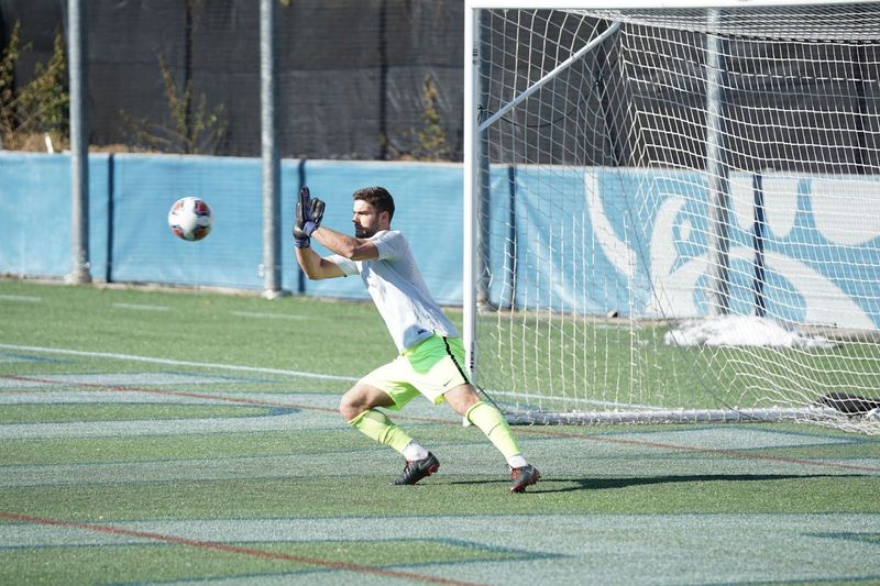 Goalkeeper Catching a Football