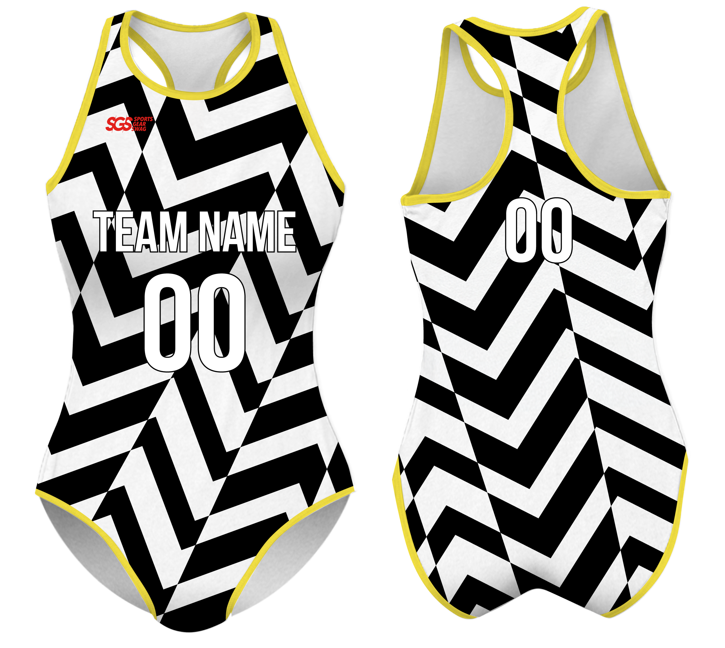 Custom water women speed suit zigzag zenith - Women-water-speed-suits