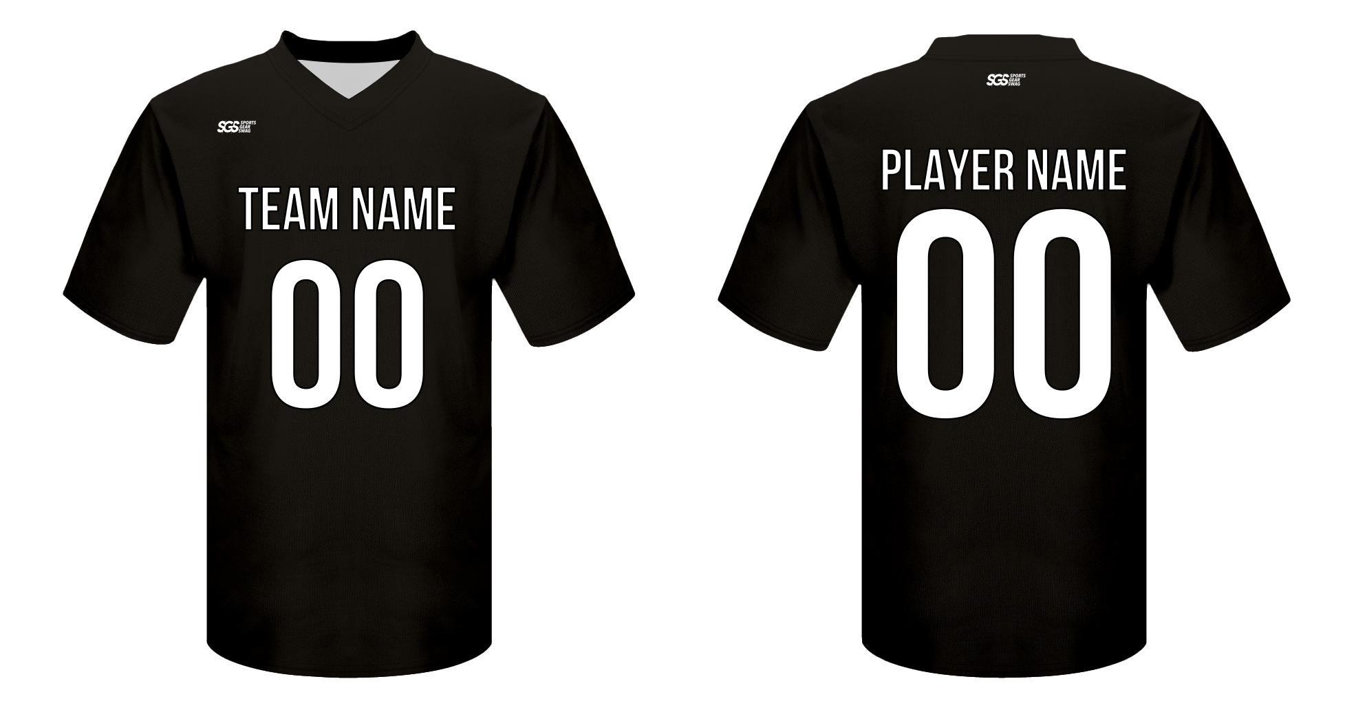 Custom football jersey adult youth unisex holly black - Jersey