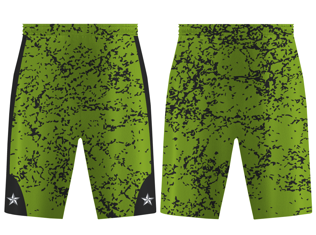 Custom side panel abstract adult youth unisex basketball shorts - reversible uniform - Short