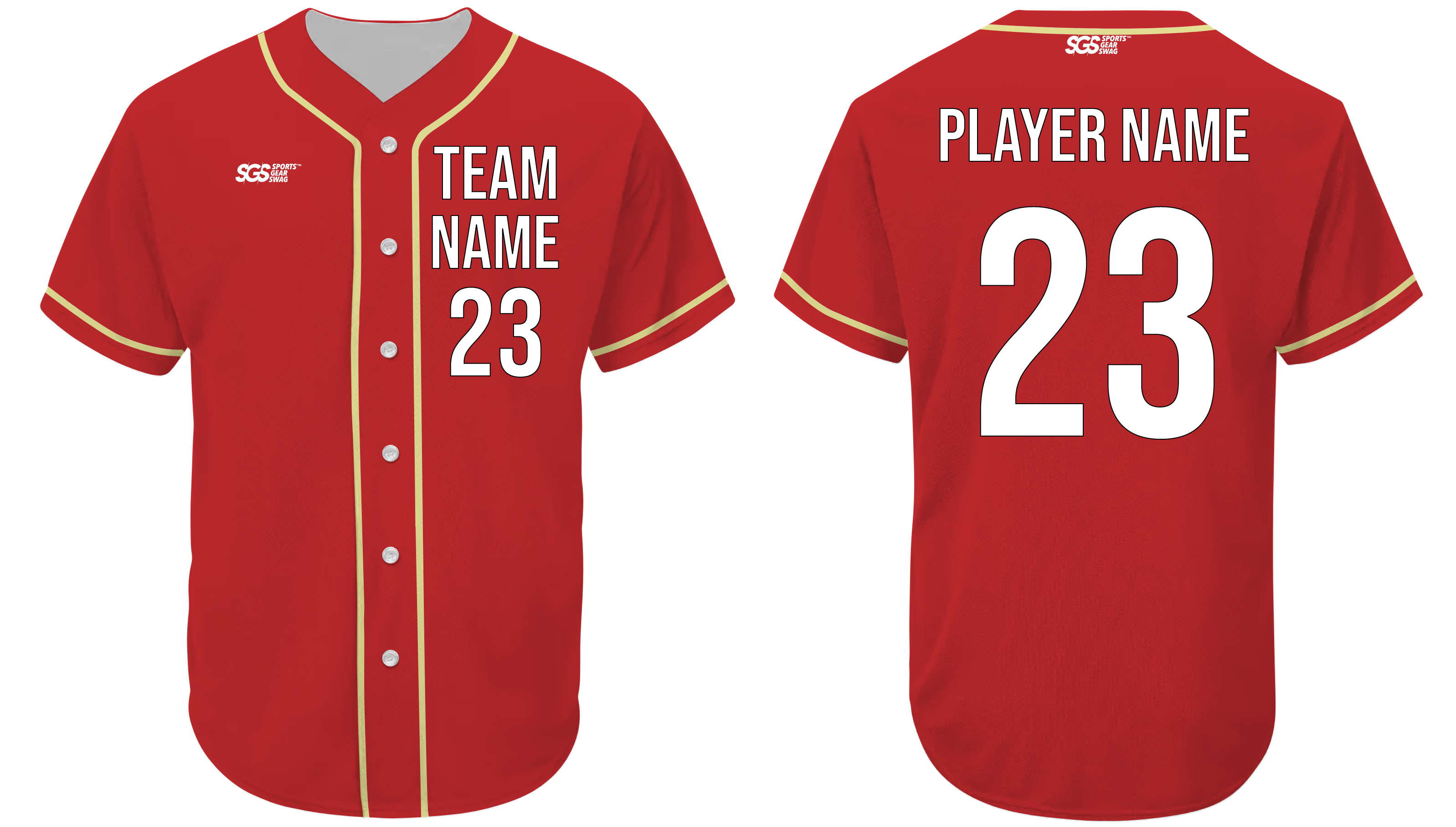 Custom perfect fit adult youth unisex full buttons baseball jersey - Jersey