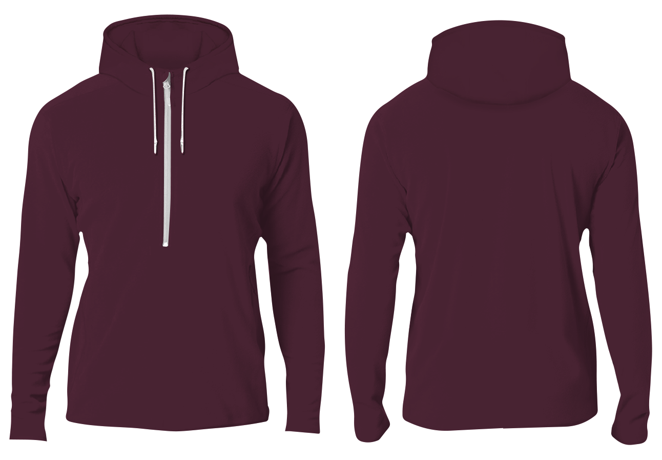 Custom half-zip plain adult youth unisex hoodie - Hoodie
