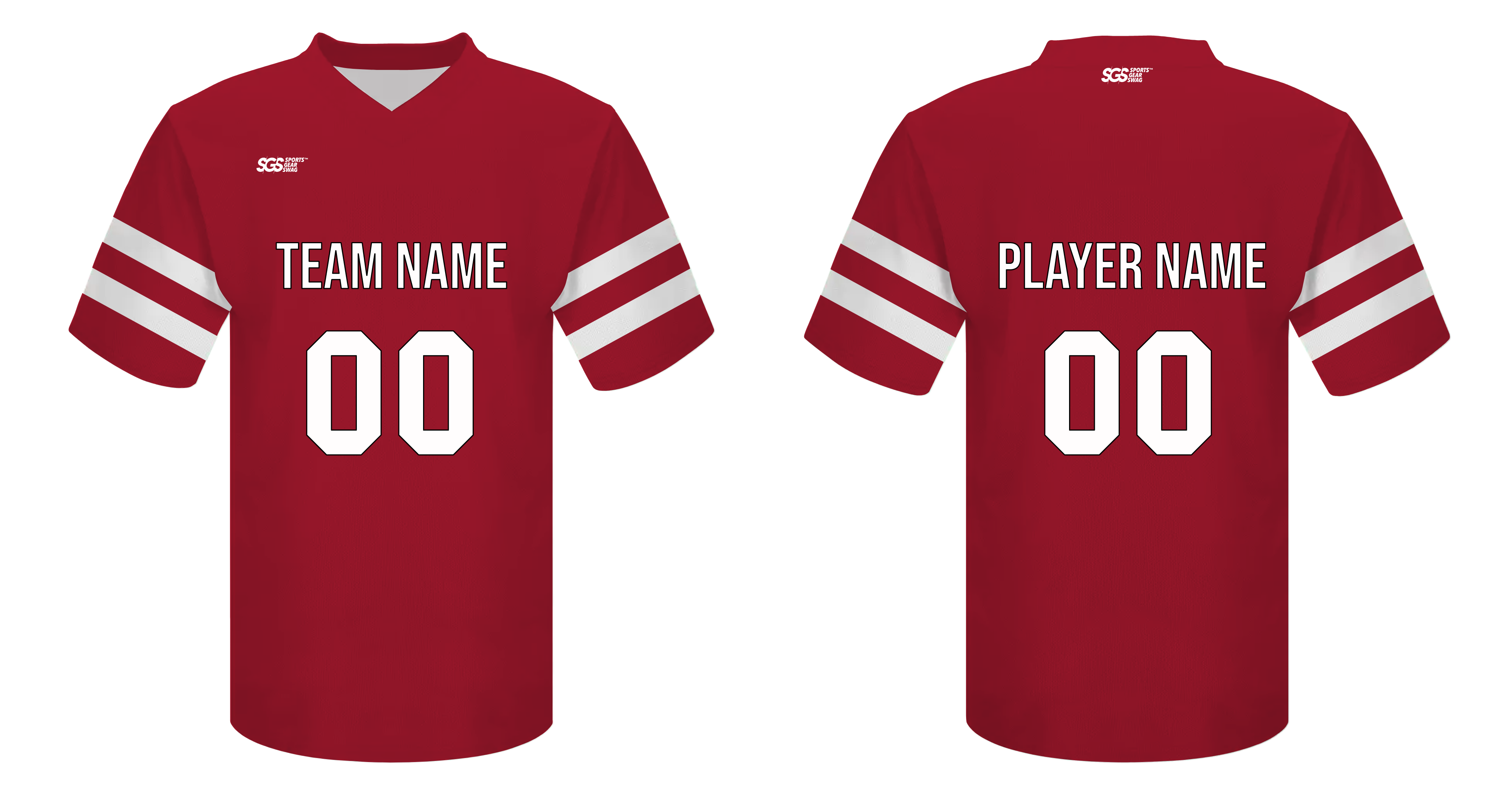 Custom  adult youth unisex football jersey crimson fusion - Jersey