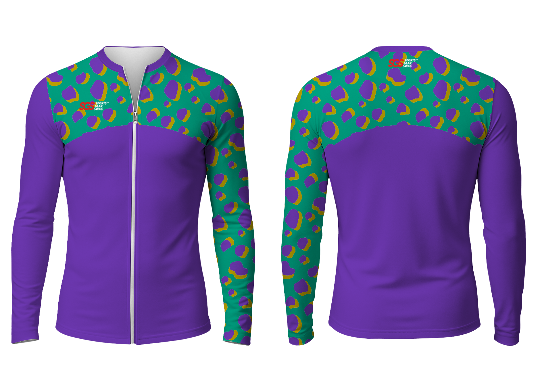 Custom figure skating zipper long sleeve jersey adult youth unisex fearless drive - Figure-skating-jerseys