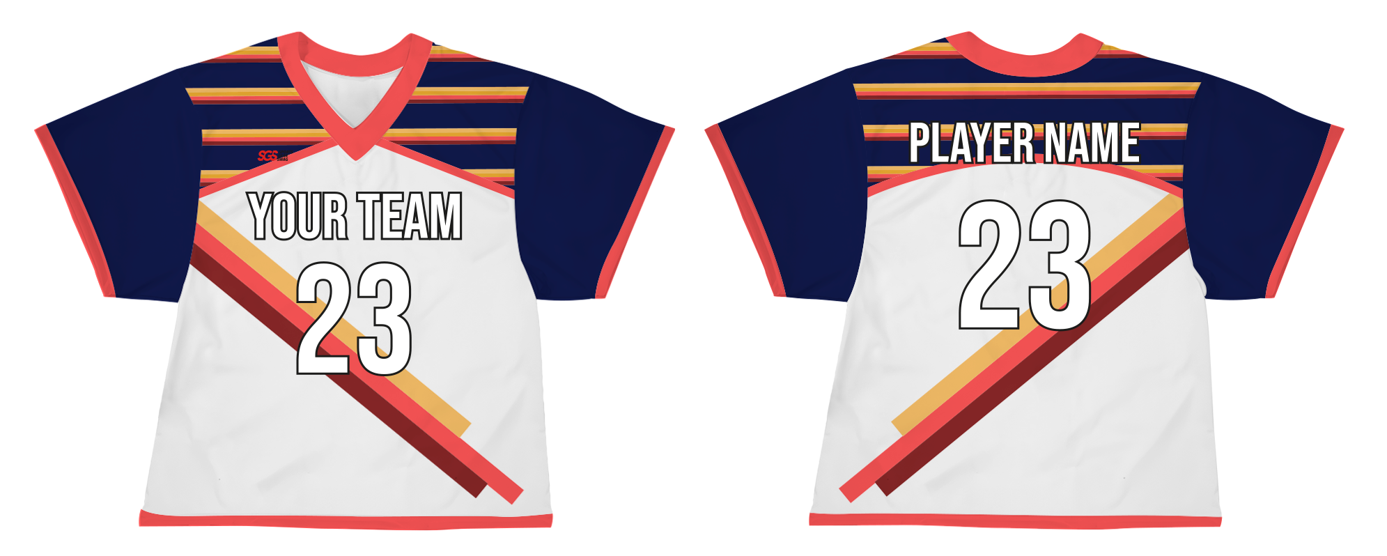 Custom brilliant adult youth unisex lacrosse jerseys - Jersey