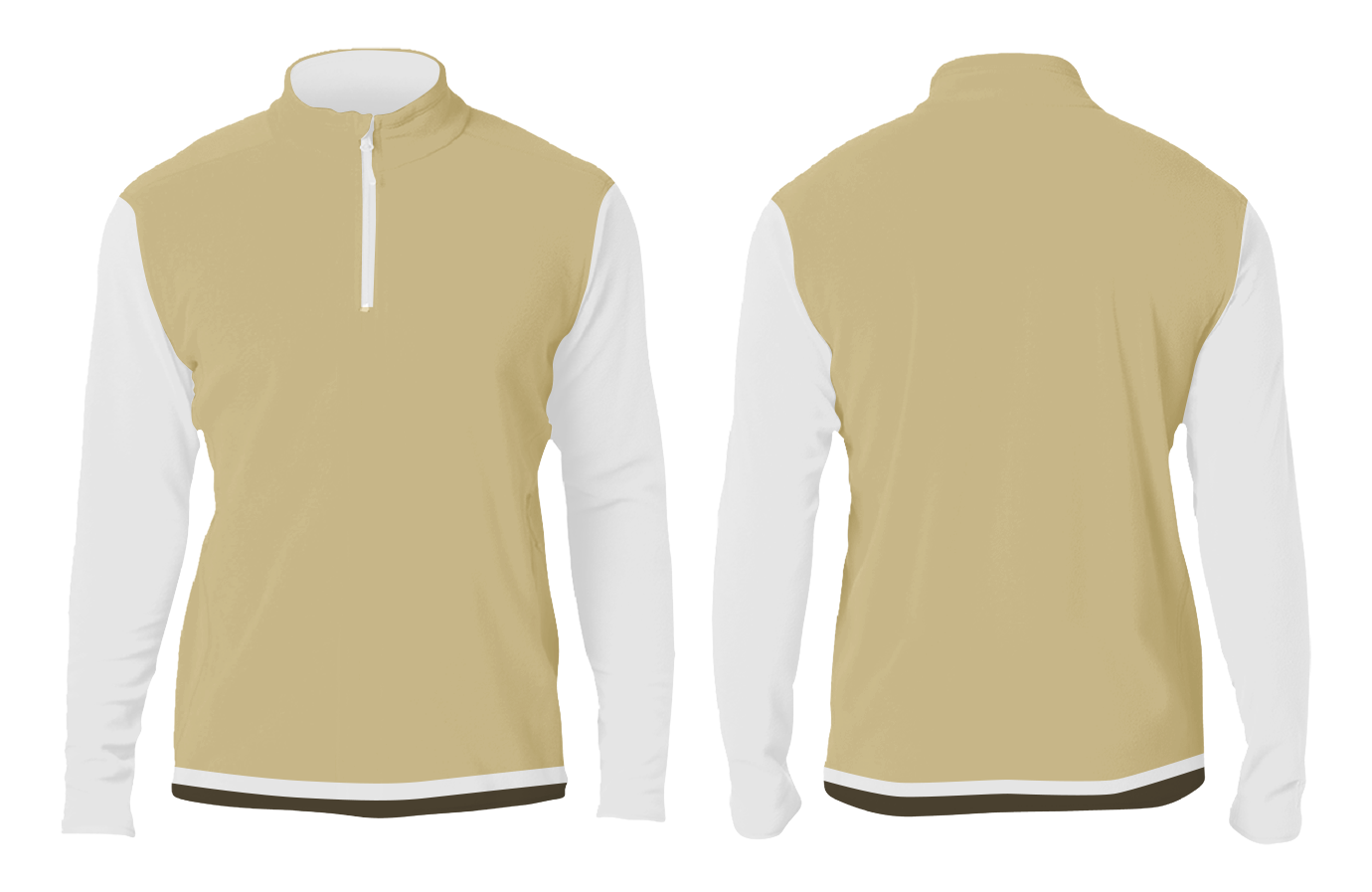 Custom solid lifestyle quarter-zip adult youth unisex jacket - Jacket