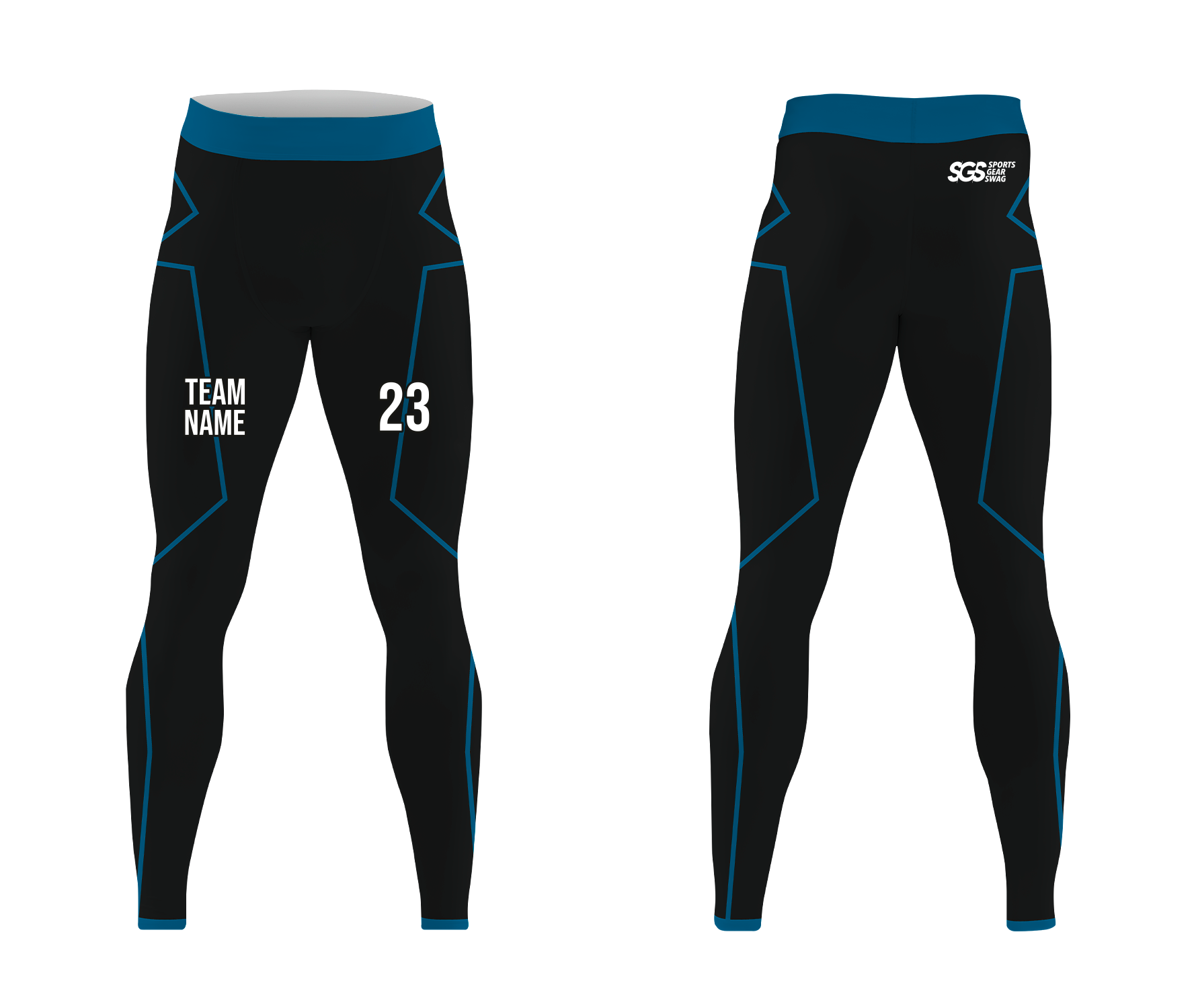 Custom spendid adult youth unisex full calf compression tights - Compression-tights