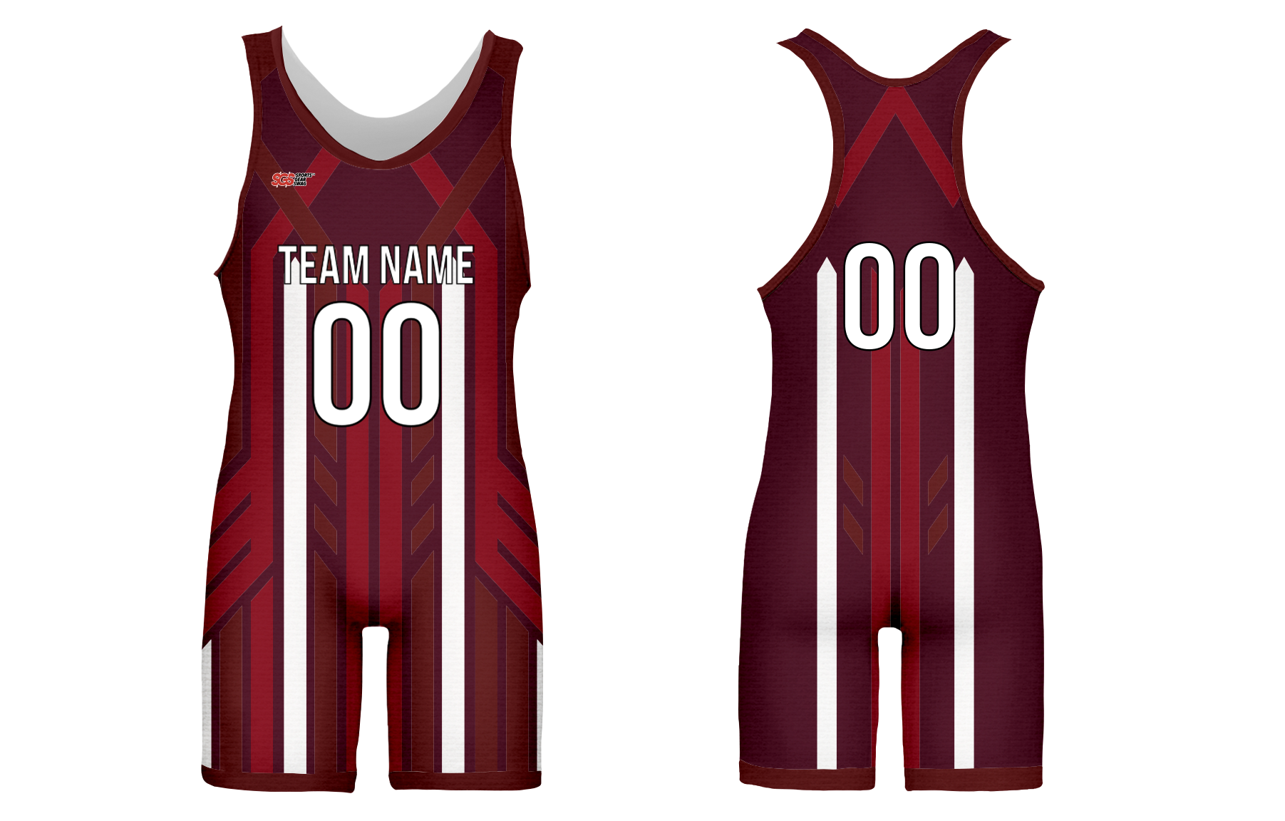Custom adult youth unisex powerlifting crimson trailblaze - Powerlifting-singlets
