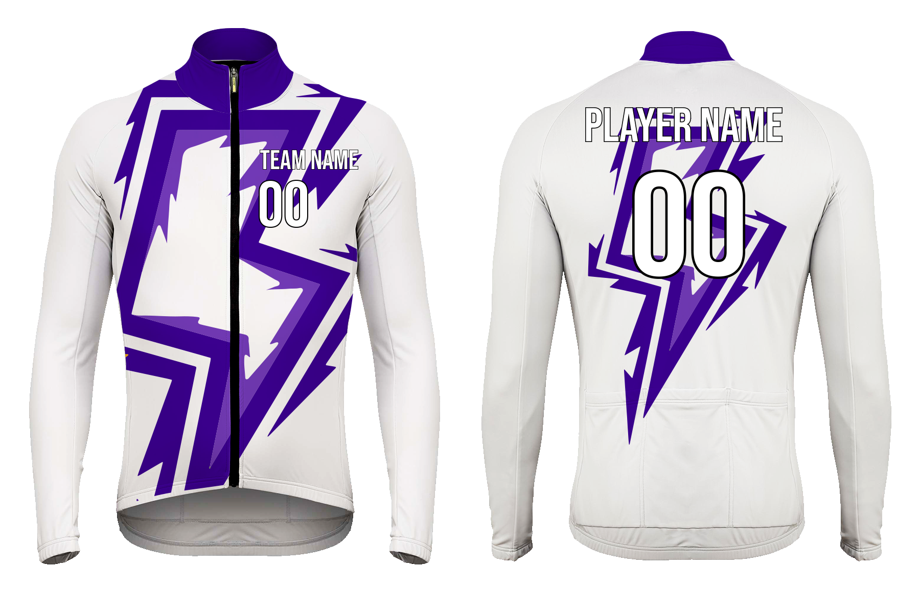 Custom sophisticated adult youth unisex cycling long sleeve - Jersey