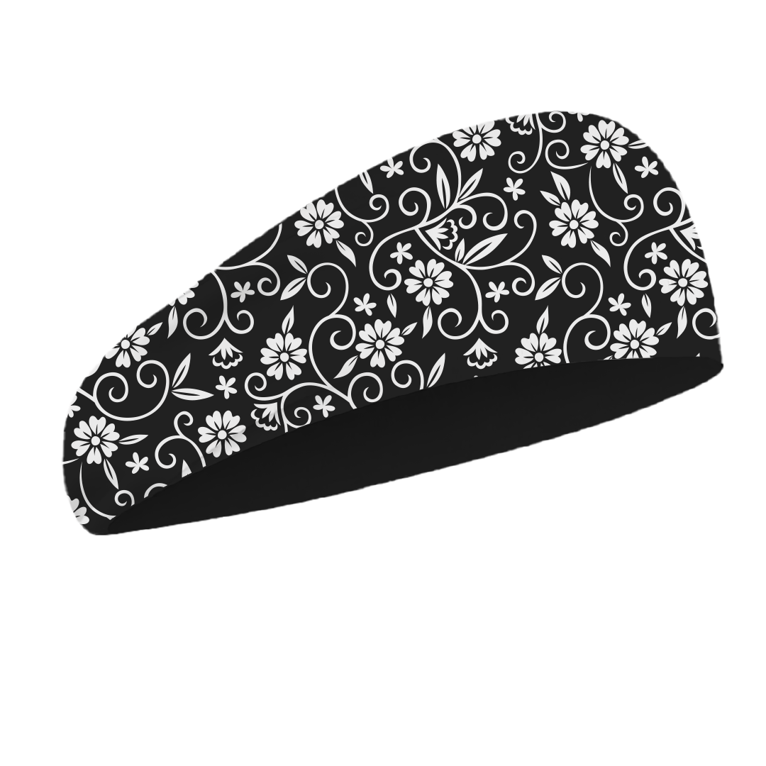Custom bloom floral yoga headband - Yoga-headband