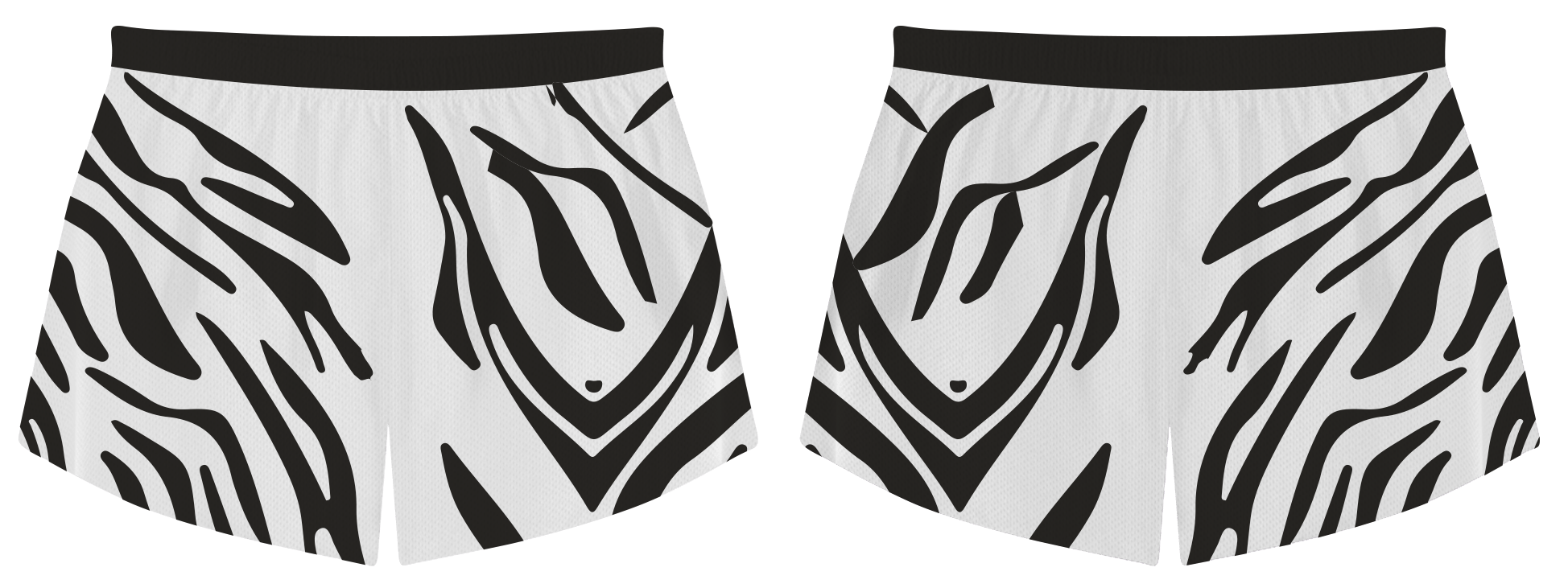 Custom zebra animals adult youth volleyball shorts - Short