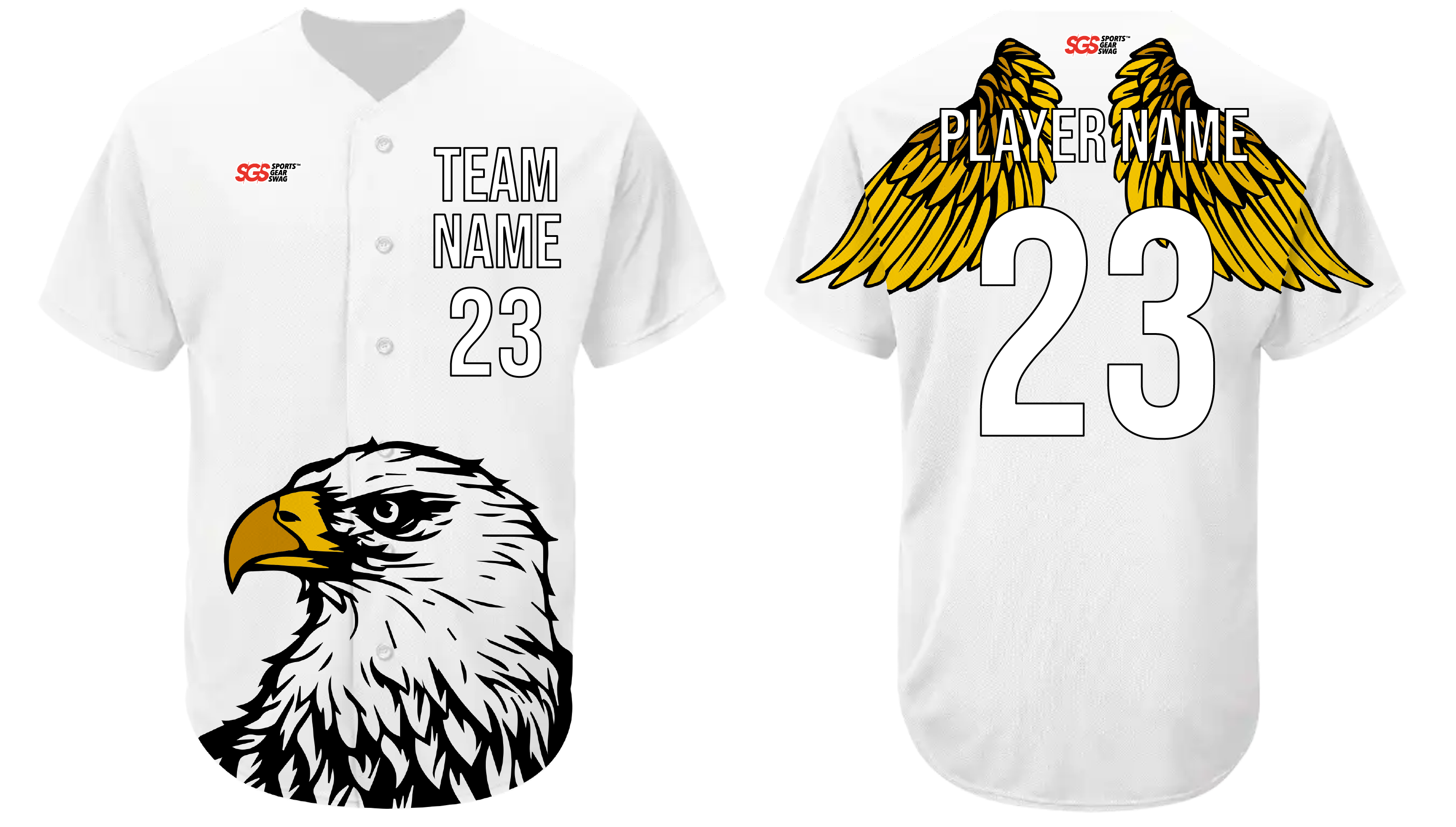 Custom hawk animal adult youth unisex baseball jersey - Jersey