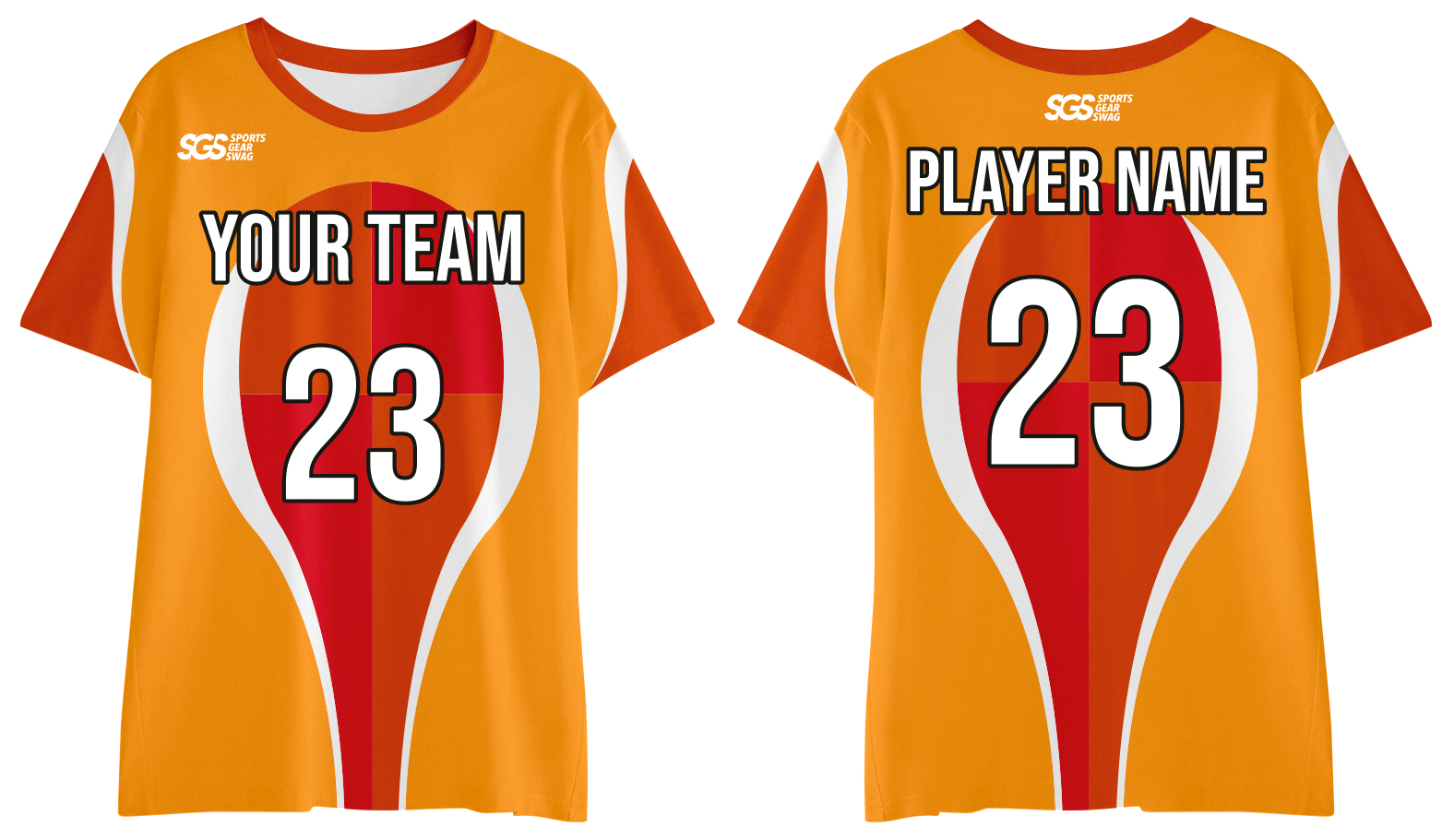 Custom moisture wicking  rust orange adult youth unisex shirt - Jersey