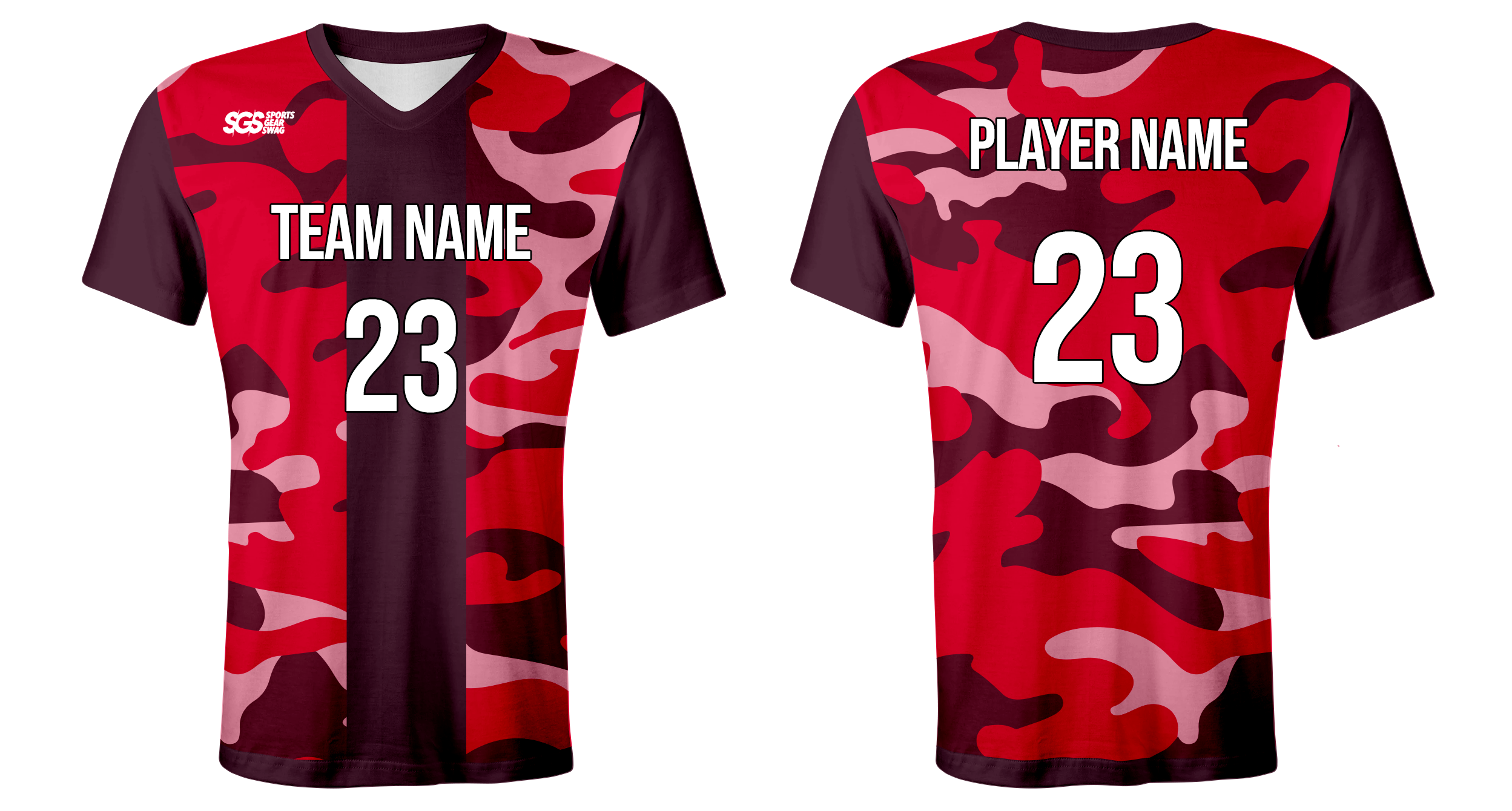 Custom ultimate camo youth unisex cheerleading short sleeve tight fit jersey - Jersey