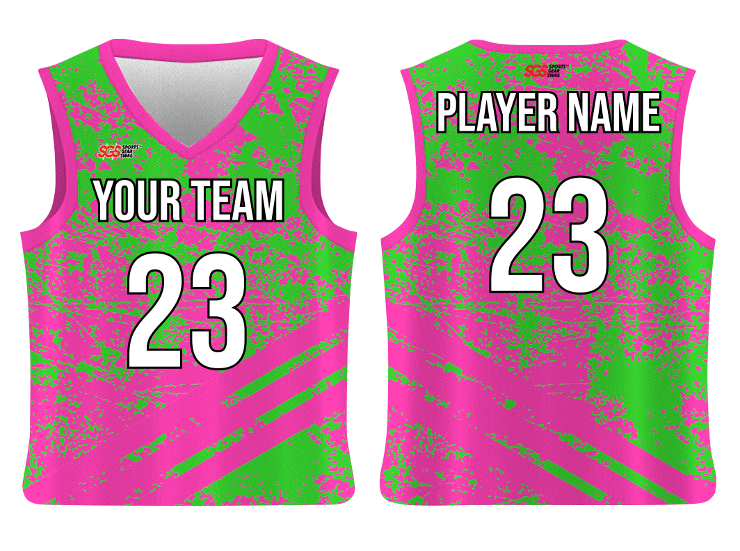 Custom beautiful abstract adult youth unisex basketball jersey - reversible uniform - Jersey