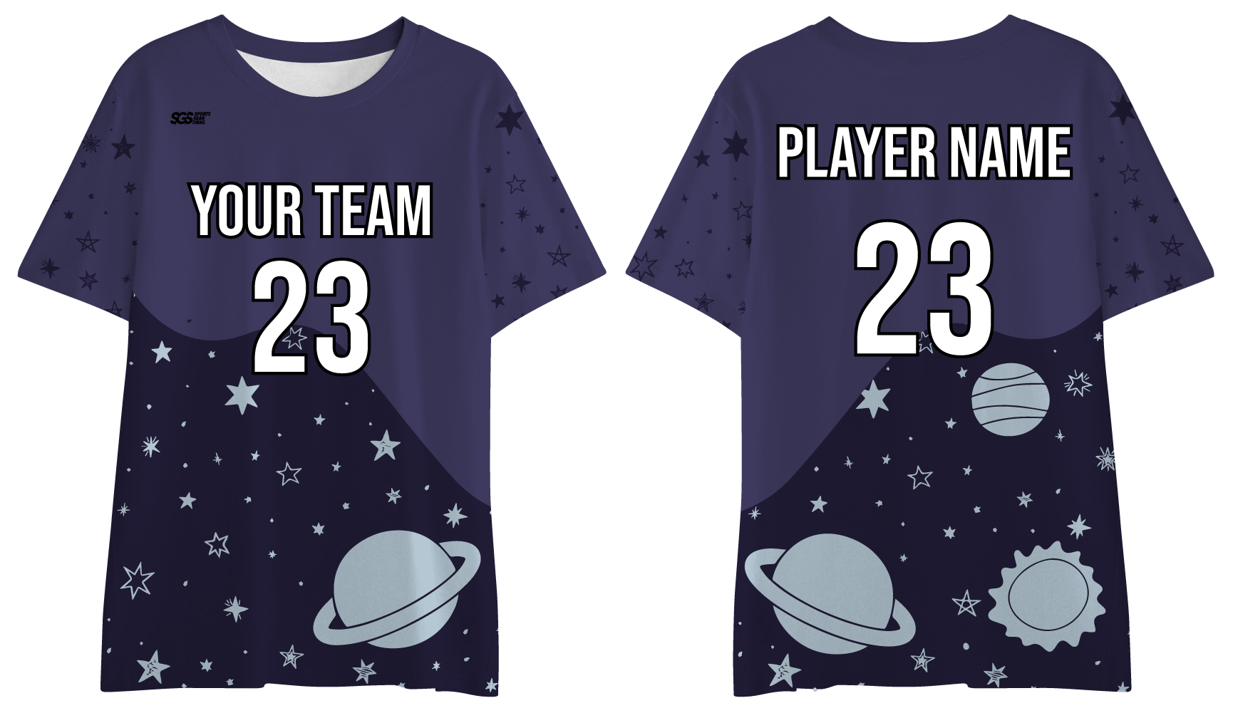 Custom training shirt adult youth unisex galactic night - Shirt