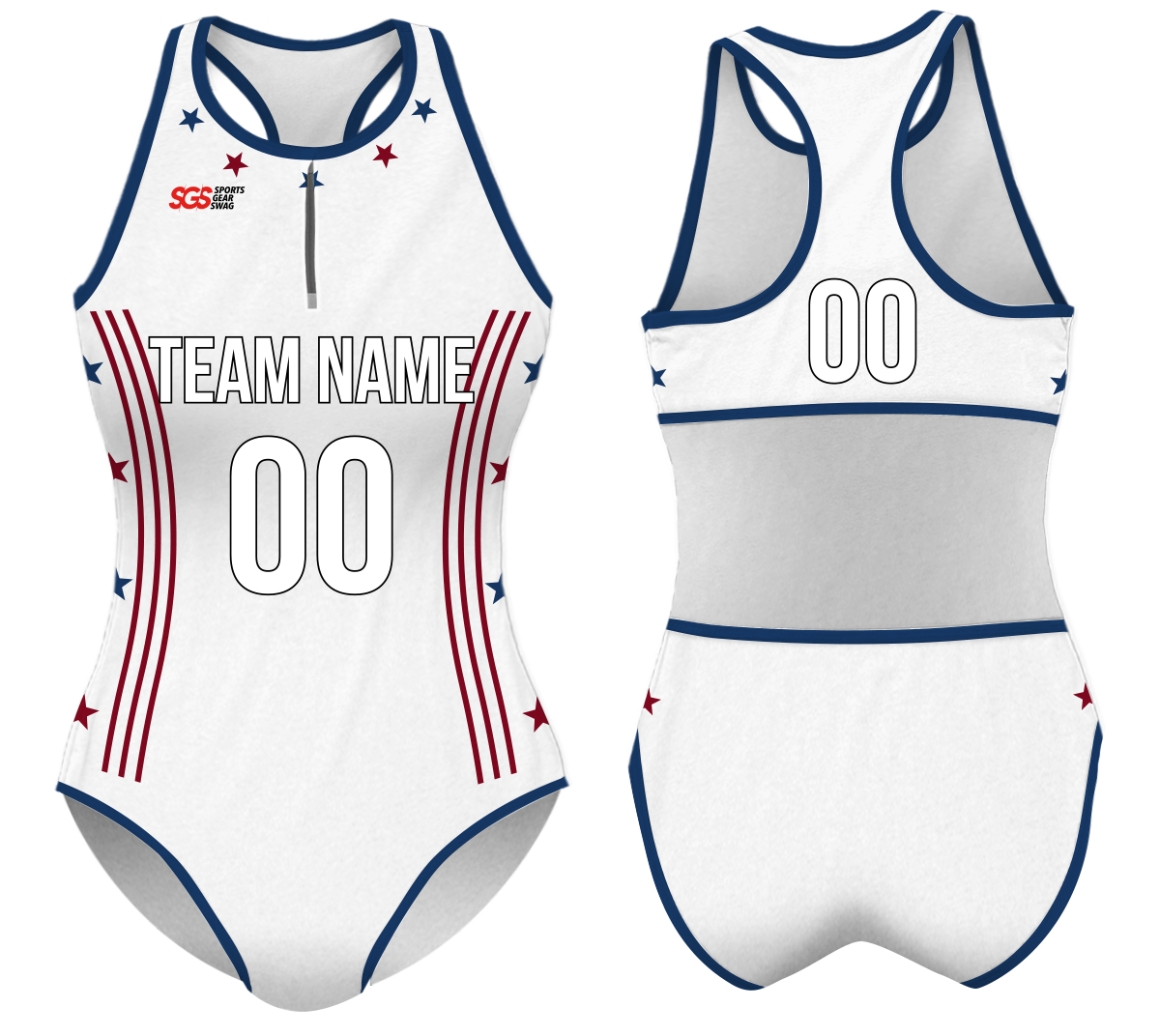 Custom water women speed suit multi stars - Women-water-speed-suits