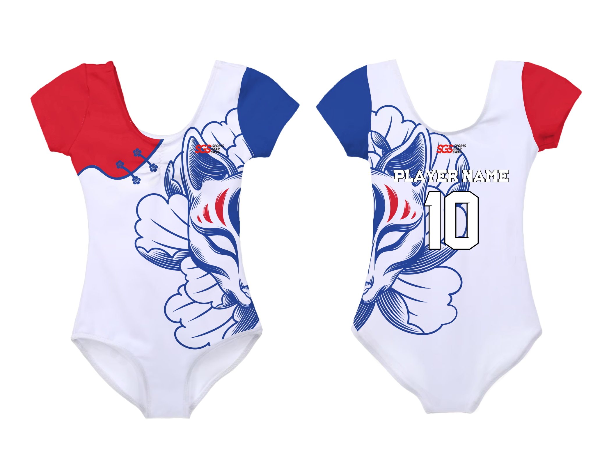 Custom short sleeve  gymnastic uniform adult youth feline artistry - Gymnastics-uniforms