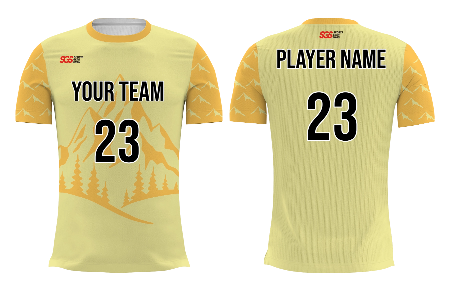 Custom mountains nature design adult youth volleyball jersey - Jersey