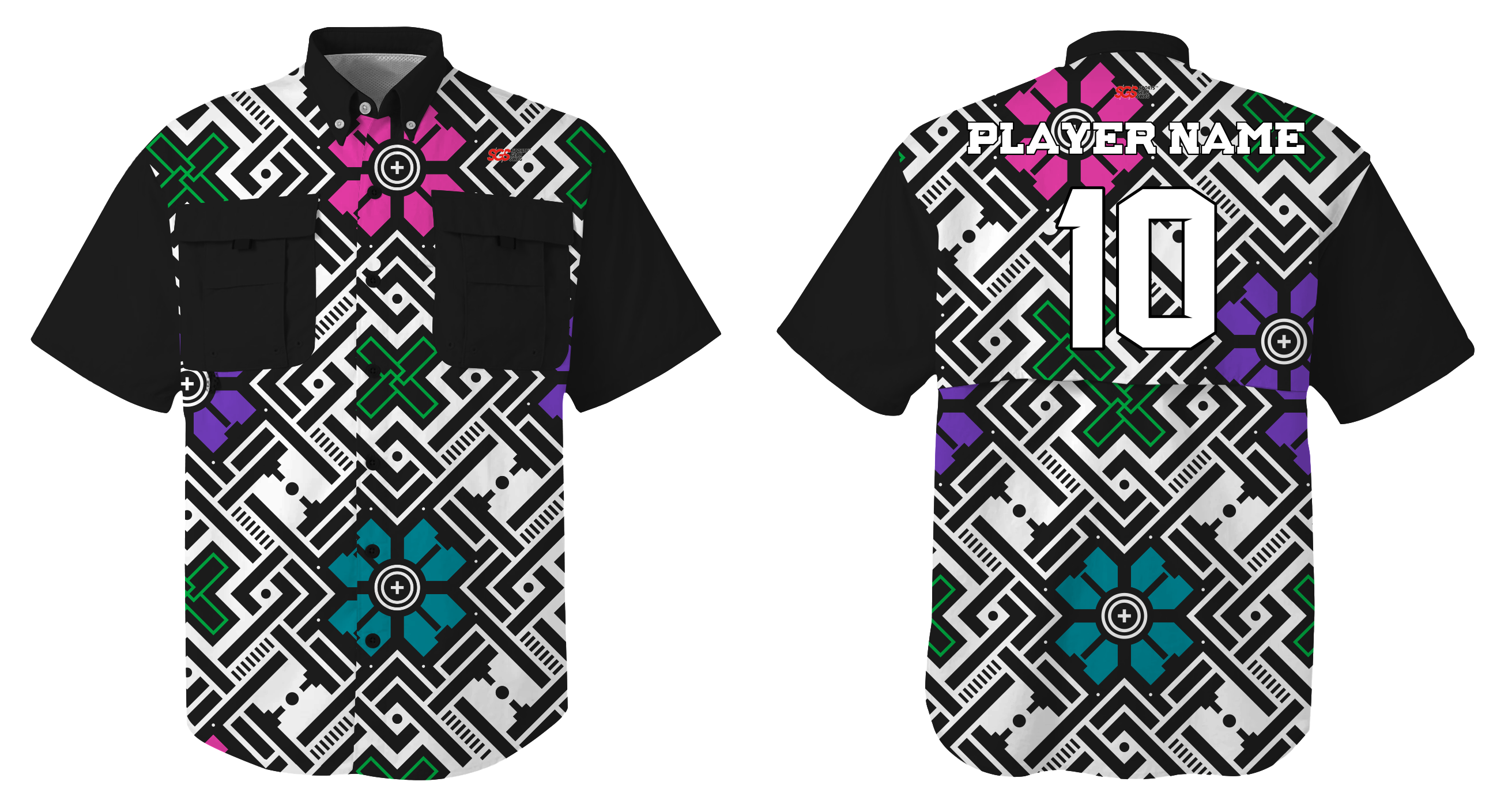 Custom fishing shirt adult youth unisex vivid petals - Jersey