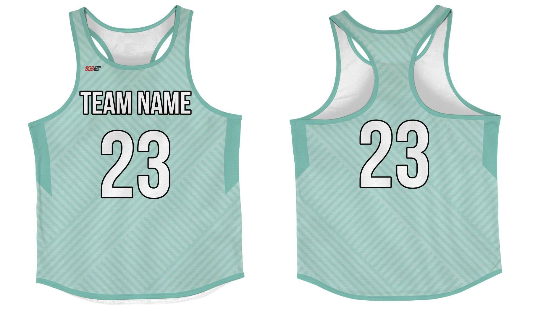 Custom track singlets adult youth unisex stripe wave - Track-singlets