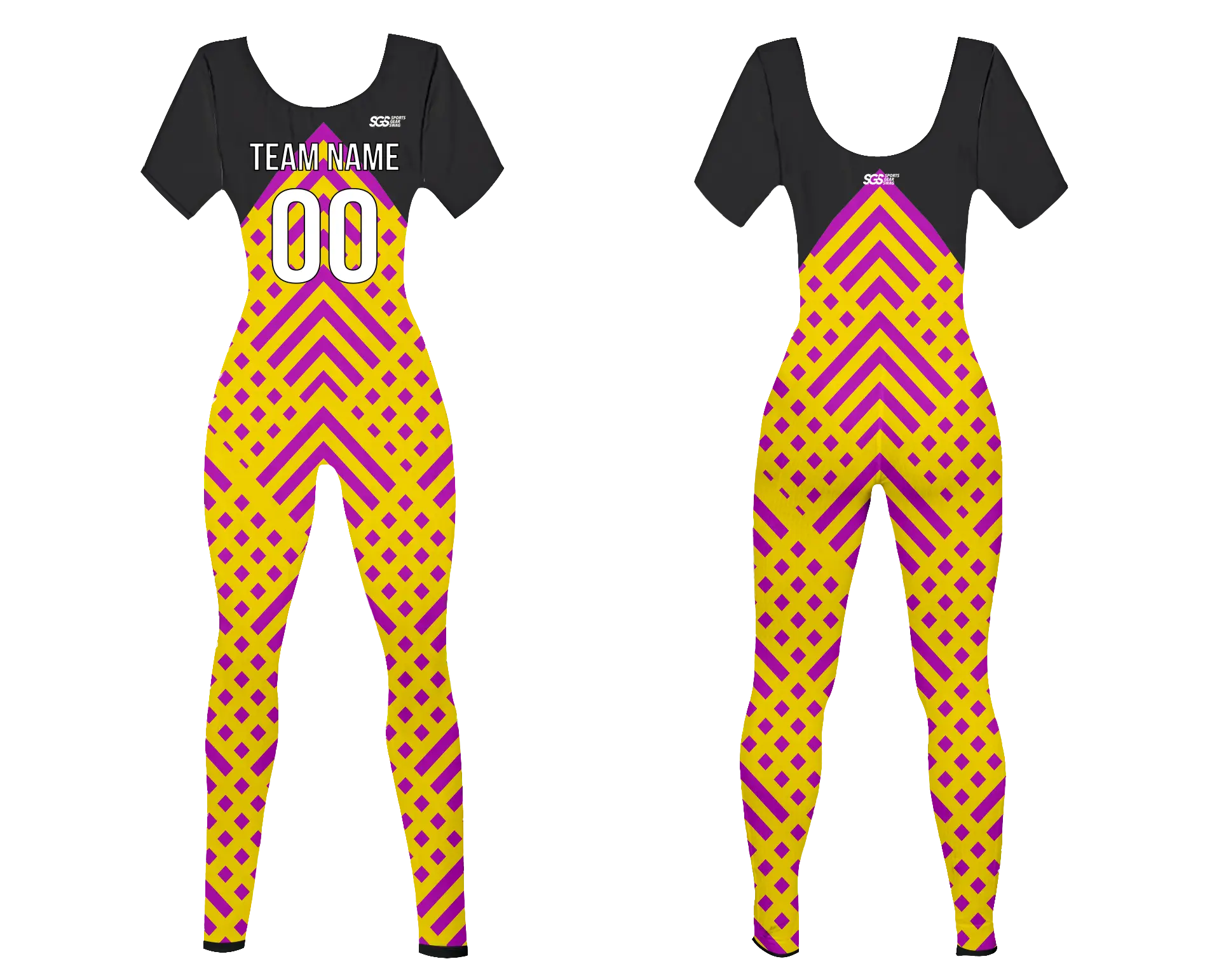 Custom women short sleeve dance bodysuit syncopated splendor - Dance-bodysuits