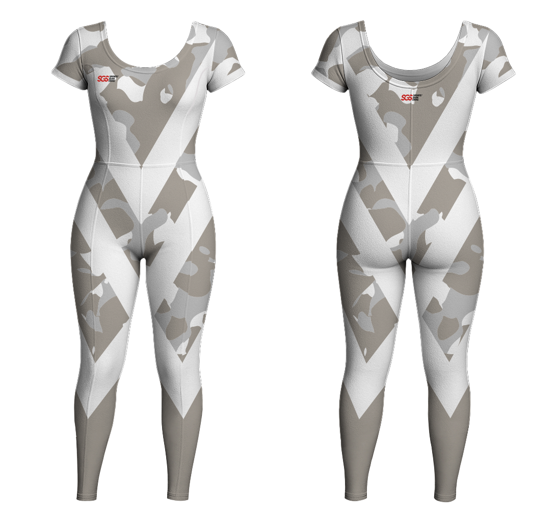 Custom women short sleeve dance bodysuit camouflage pulse - Dance-bodysuits