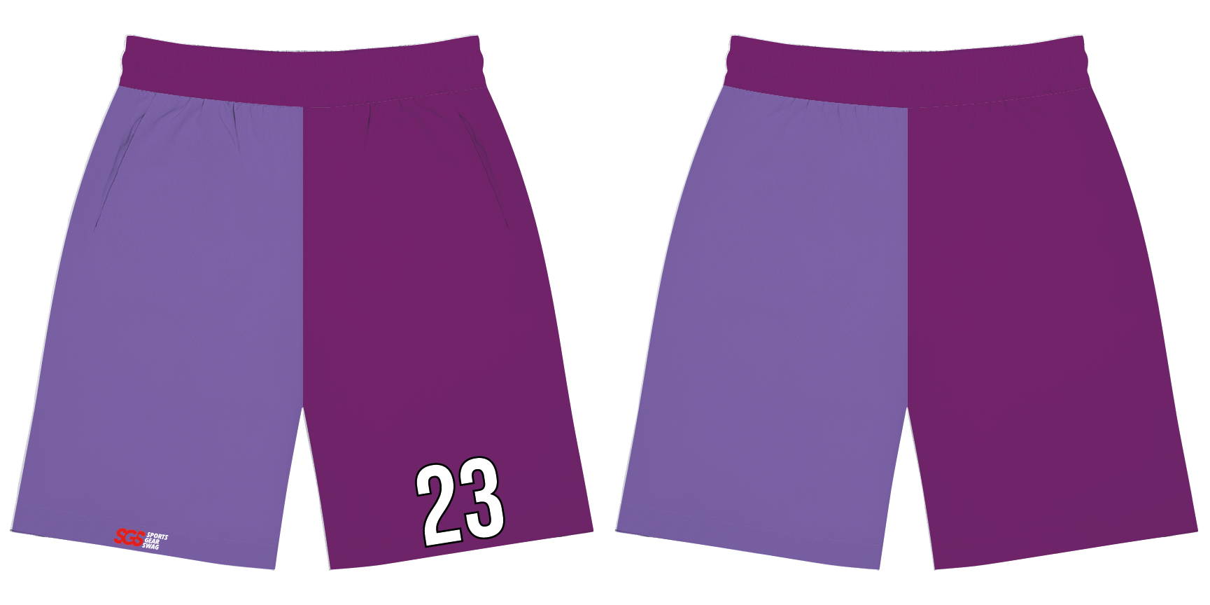 Custom training shorts adult youth unisex clean lilac - Short