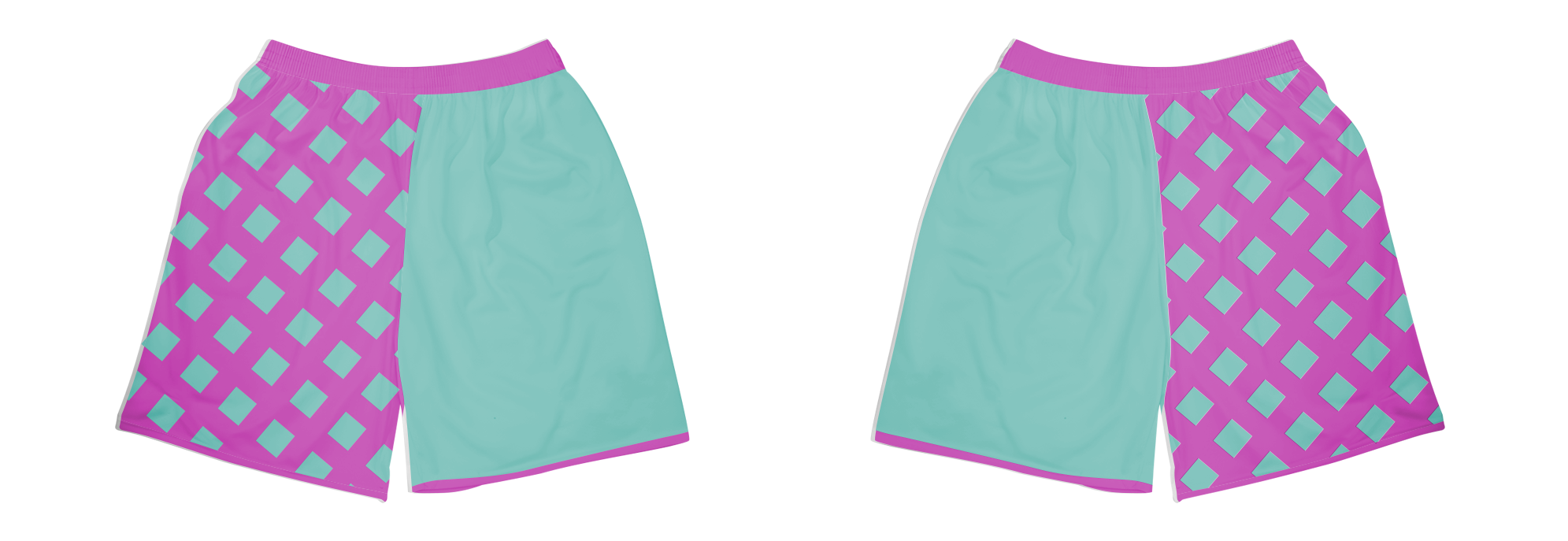 Custom small squares shapes adult youth unisex lacrosse shorts - Short