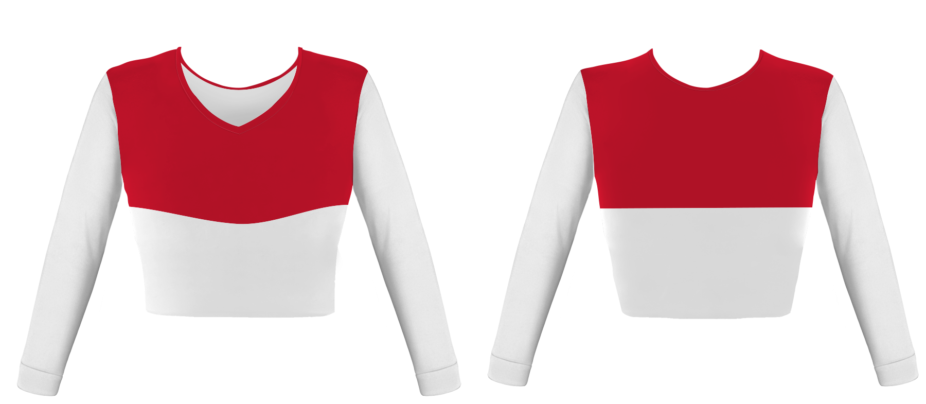 Custom lovely solids adult youth unisex cheerleading long sleeve jerseys - Jersey