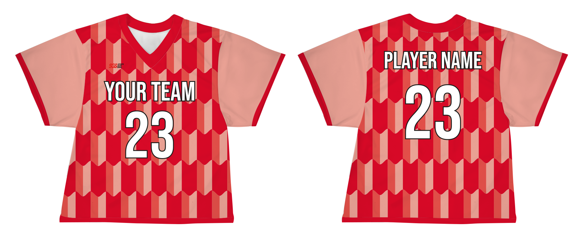 Custom plain arms shapes adult youth unisex lacrosse jerseys - reversible uniform - Jersey
