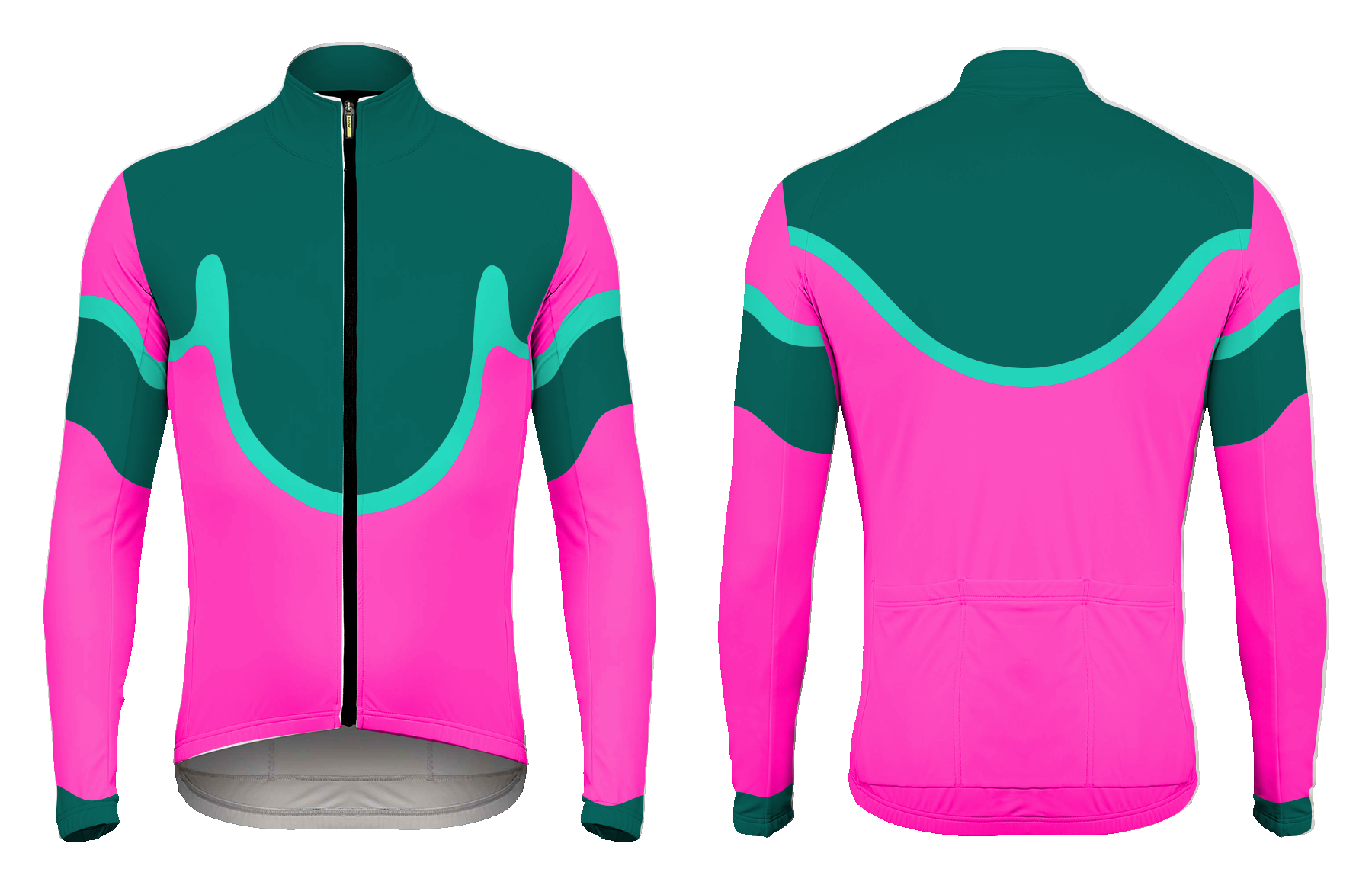Custom exceptional adult youth unisex cycling long sleeve - Jersey