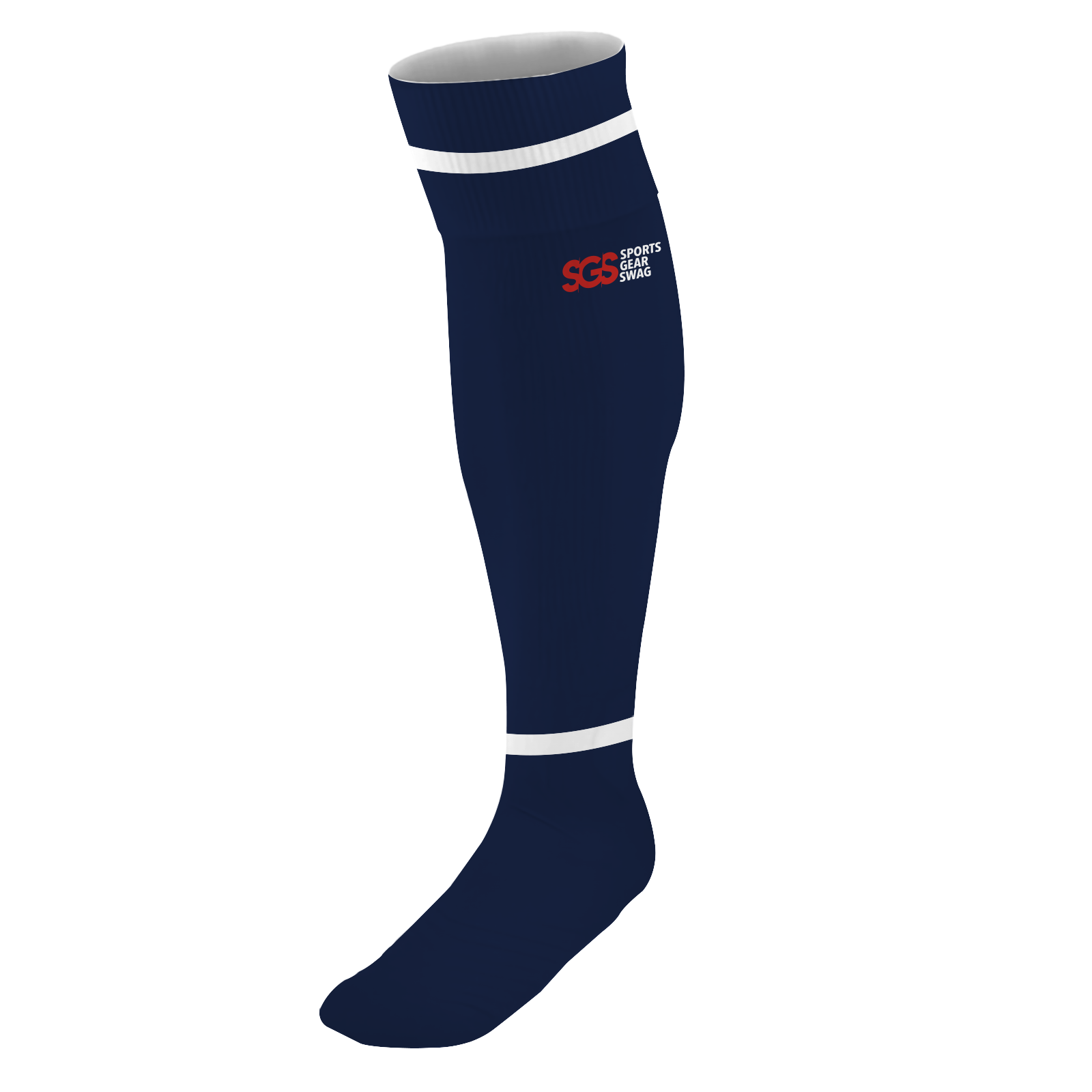 Custom soccer socks adult youth unisex blue beam - Socks