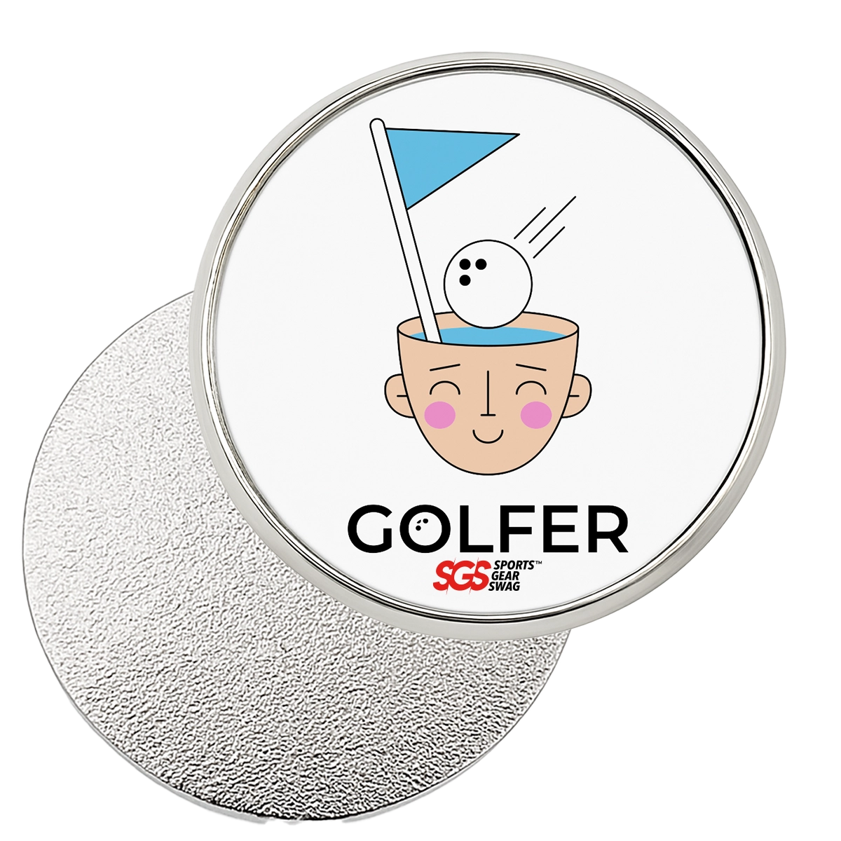 Custom golf ball marker set smile - Golf-ball-marker-sets