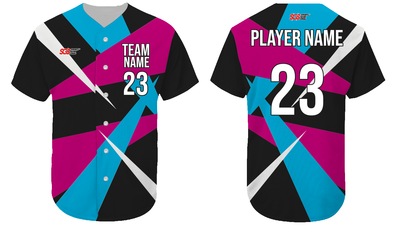 Custom sharp abstract adult youth unisex baseball jersey - Jersey
