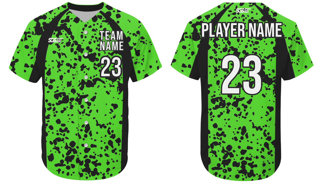 Custom splatter abstract adult youth unisex baseball jersey - Jersey