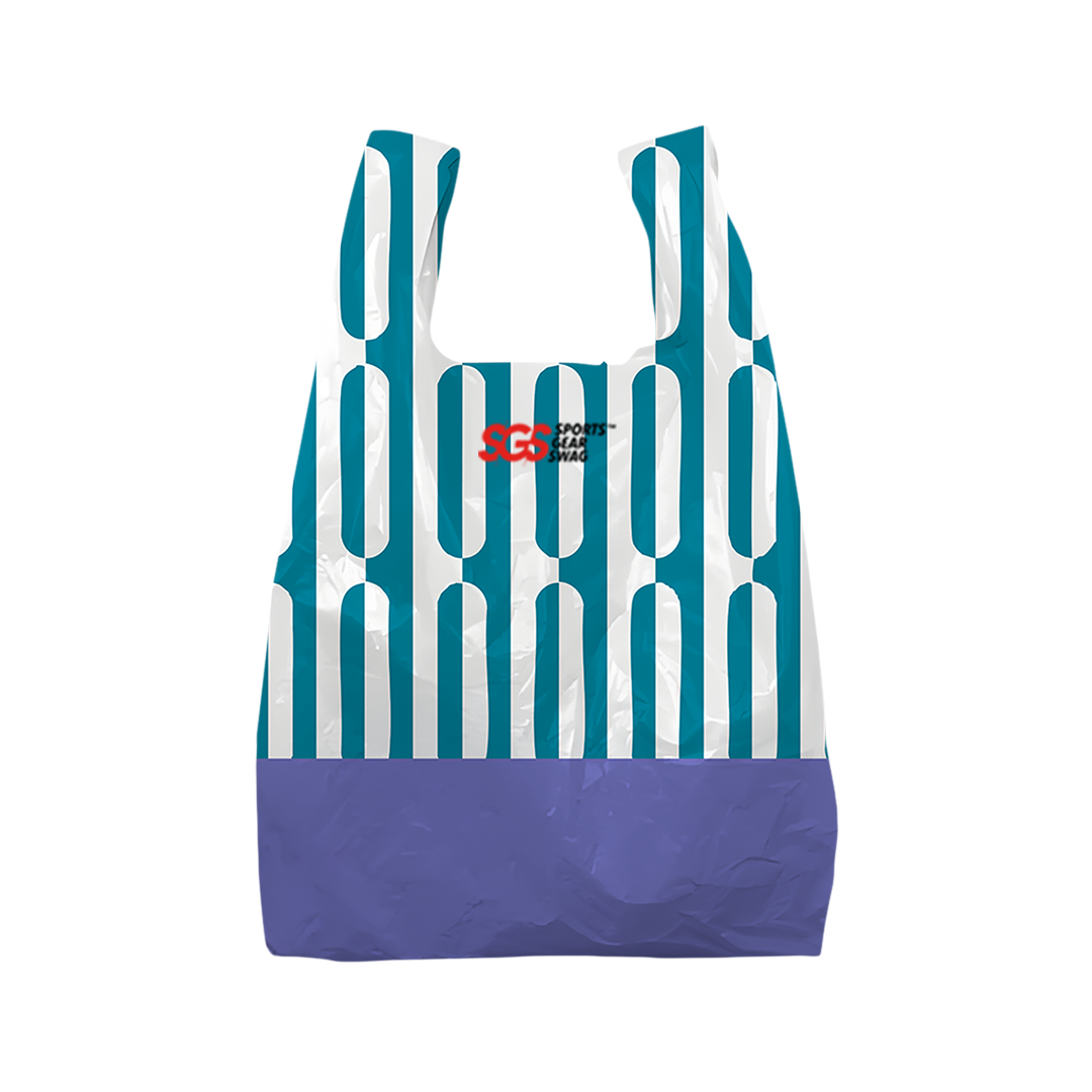 Custom plastic bags chevron stripes - Plastic-bags