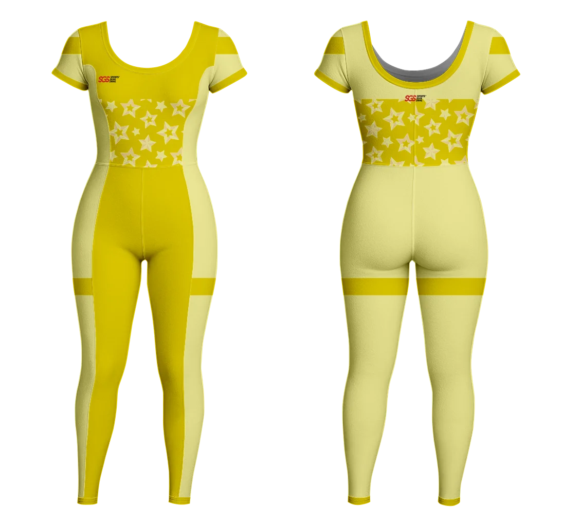 Custom women short  sleeve unitards dance uniform starlight - Dance-bodysuits