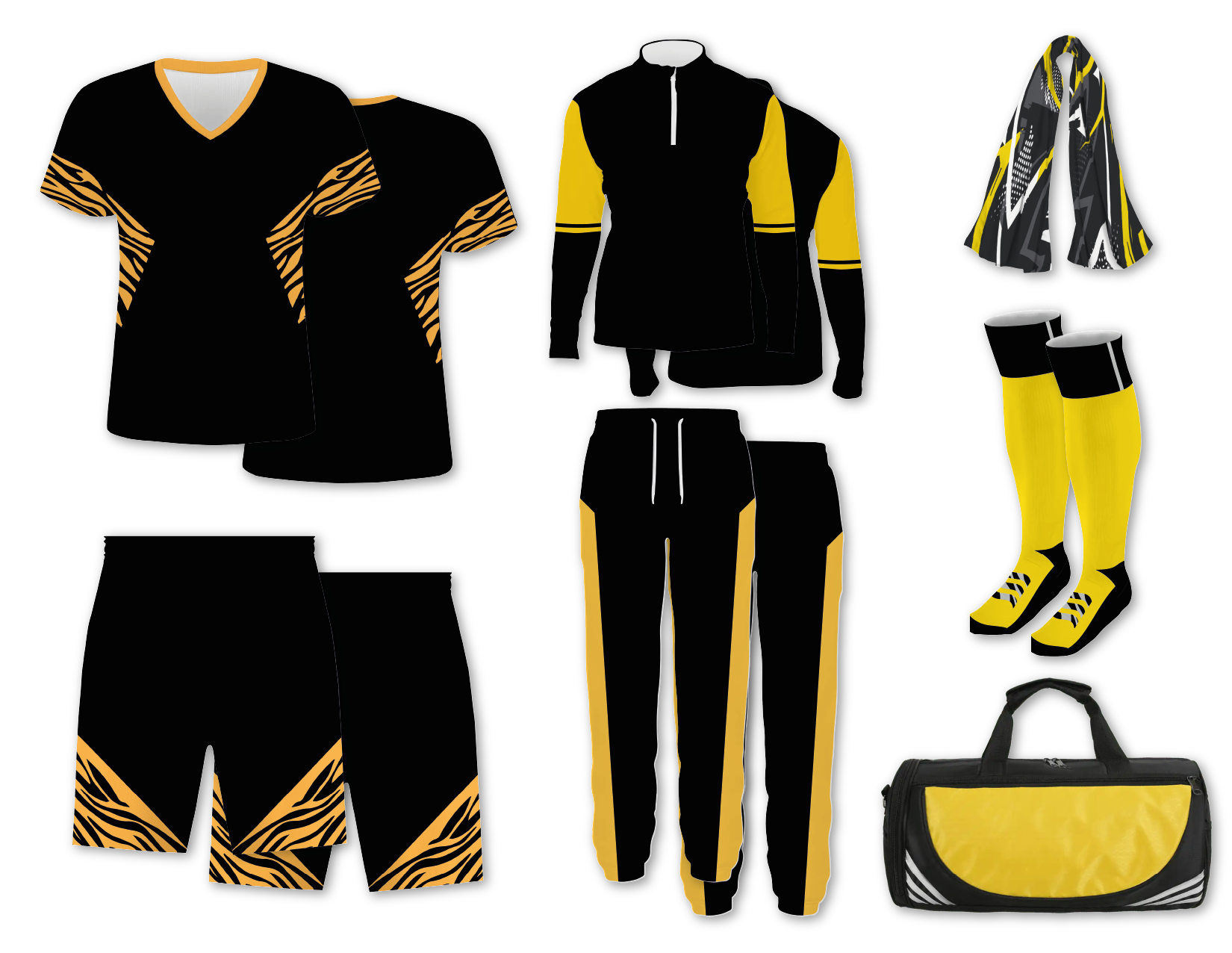 Custom tiger animals adult youth soccer jersey - Jersey