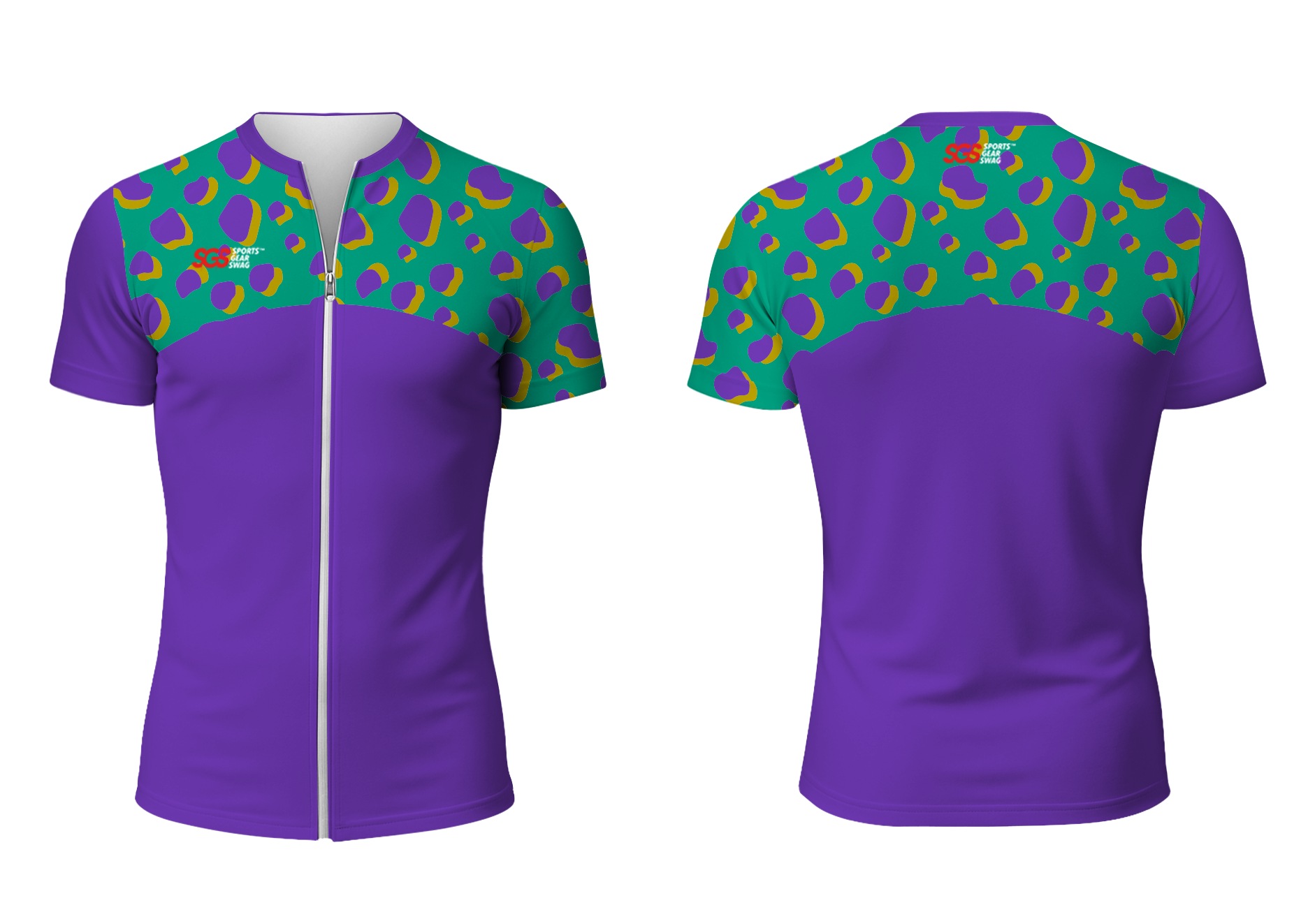 Custom figure skating zipper short sleeve jersey adult youth unisex fearless drive - Figure-skating-jerseys