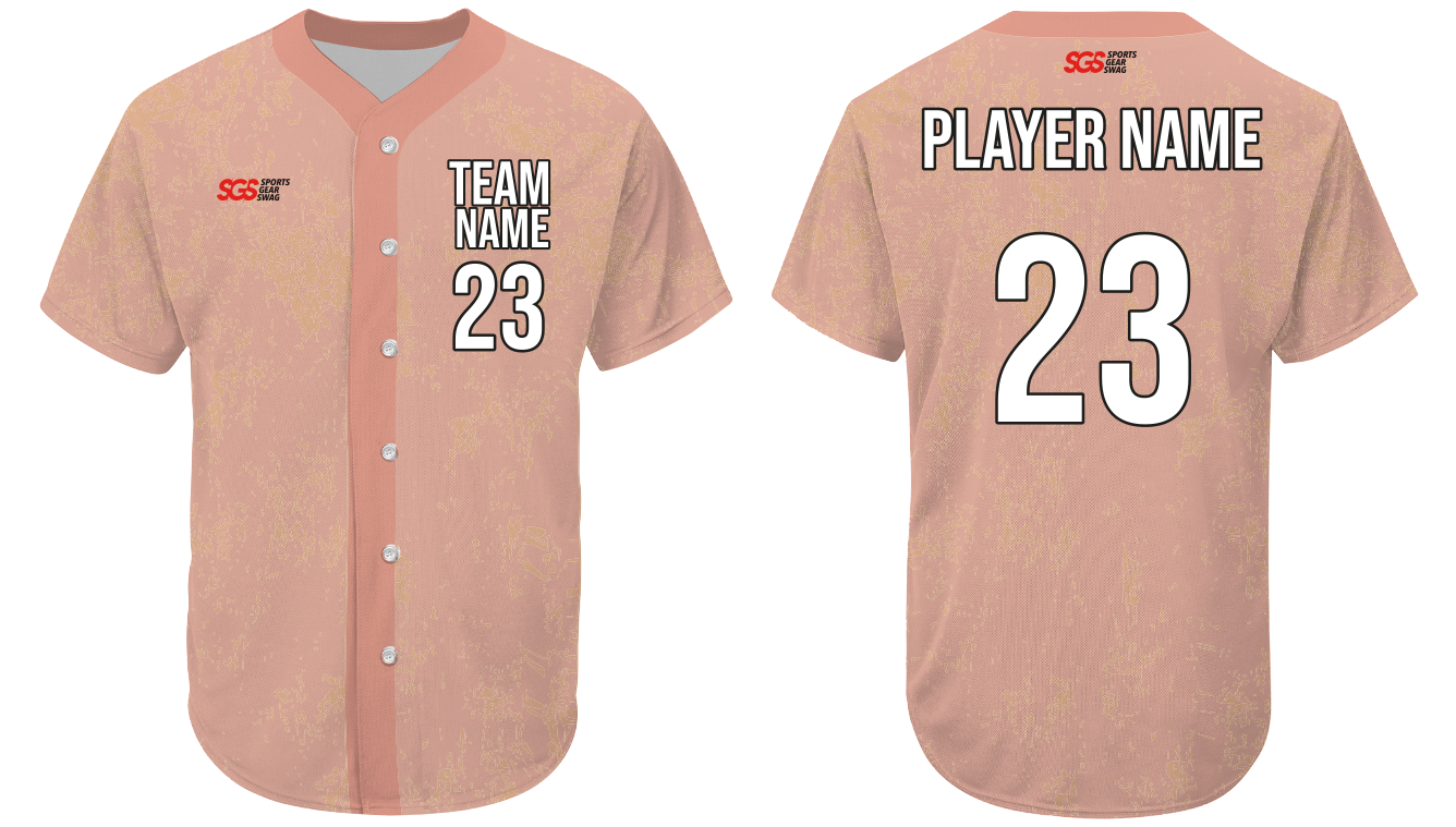 Custom acid wash abstract adult youth unisex softball jersey - Jersey