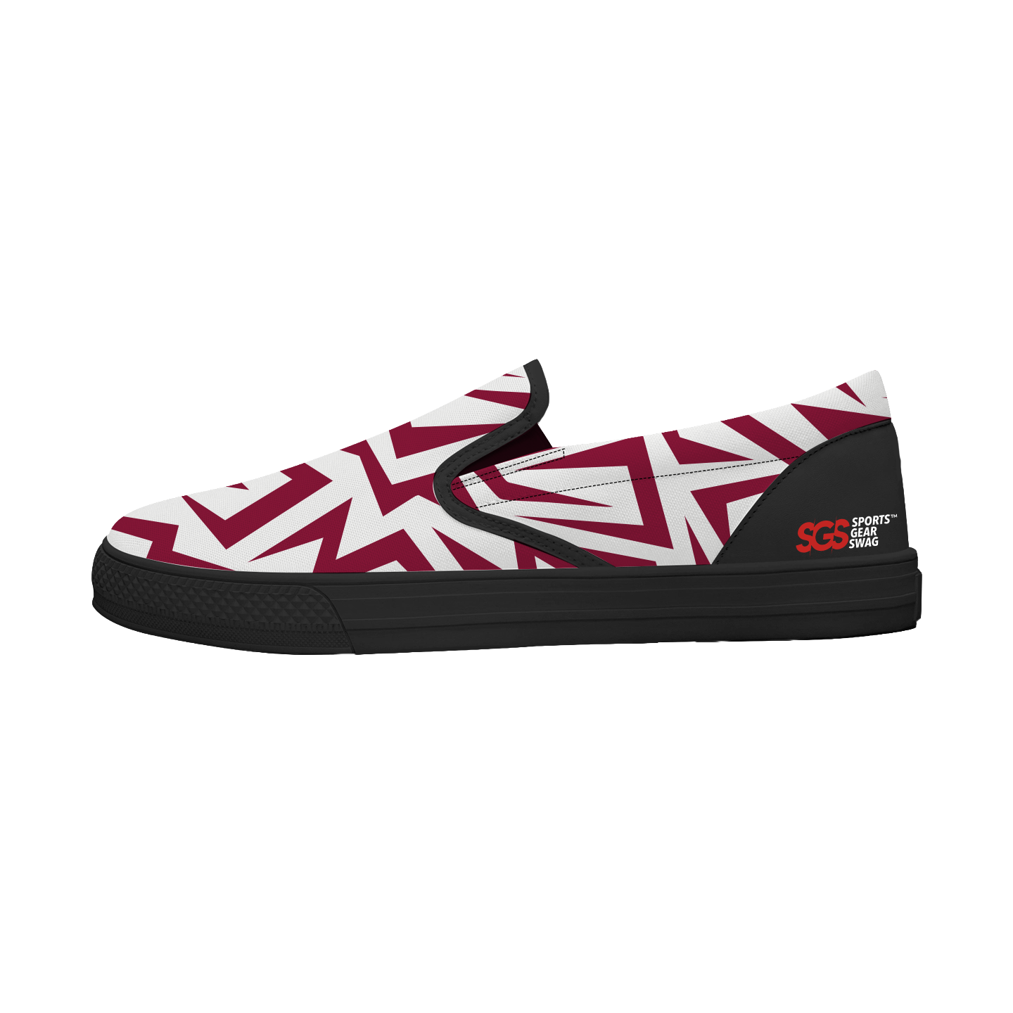 Custom slip on shoes black plane - Slip-on-shoes