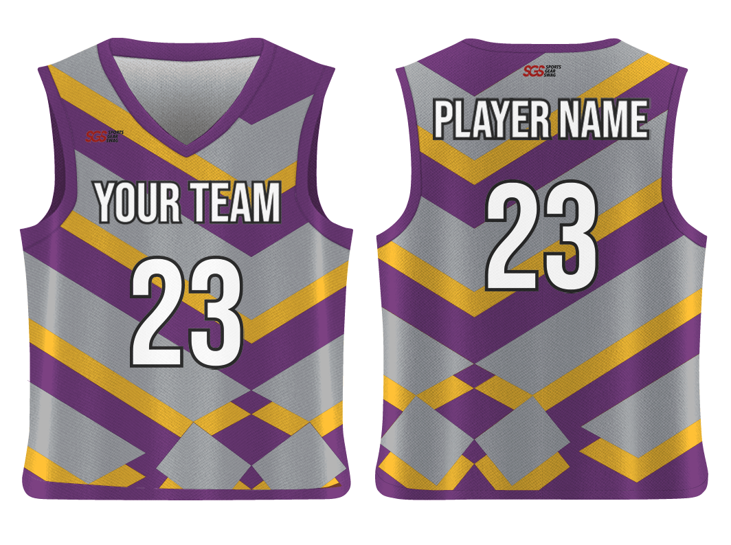 Custom chevron abstract adult youth unisex basketball jersey - reversible uniform - Jersey