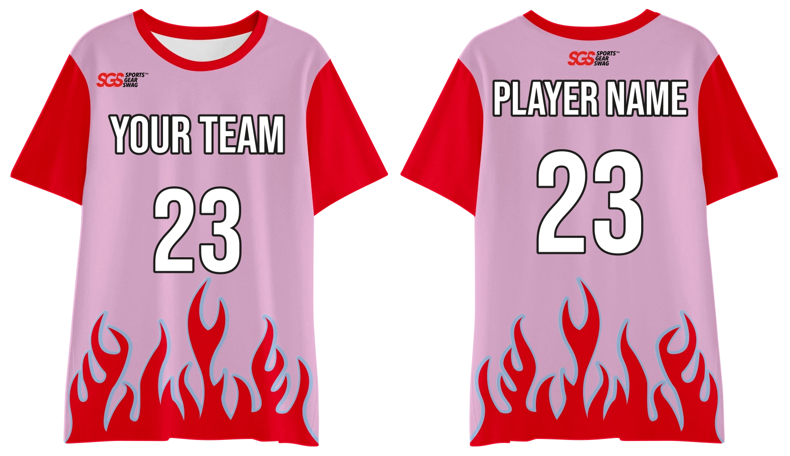 Custom moisture-wicking flames adult youth unisex shirt - Shirt