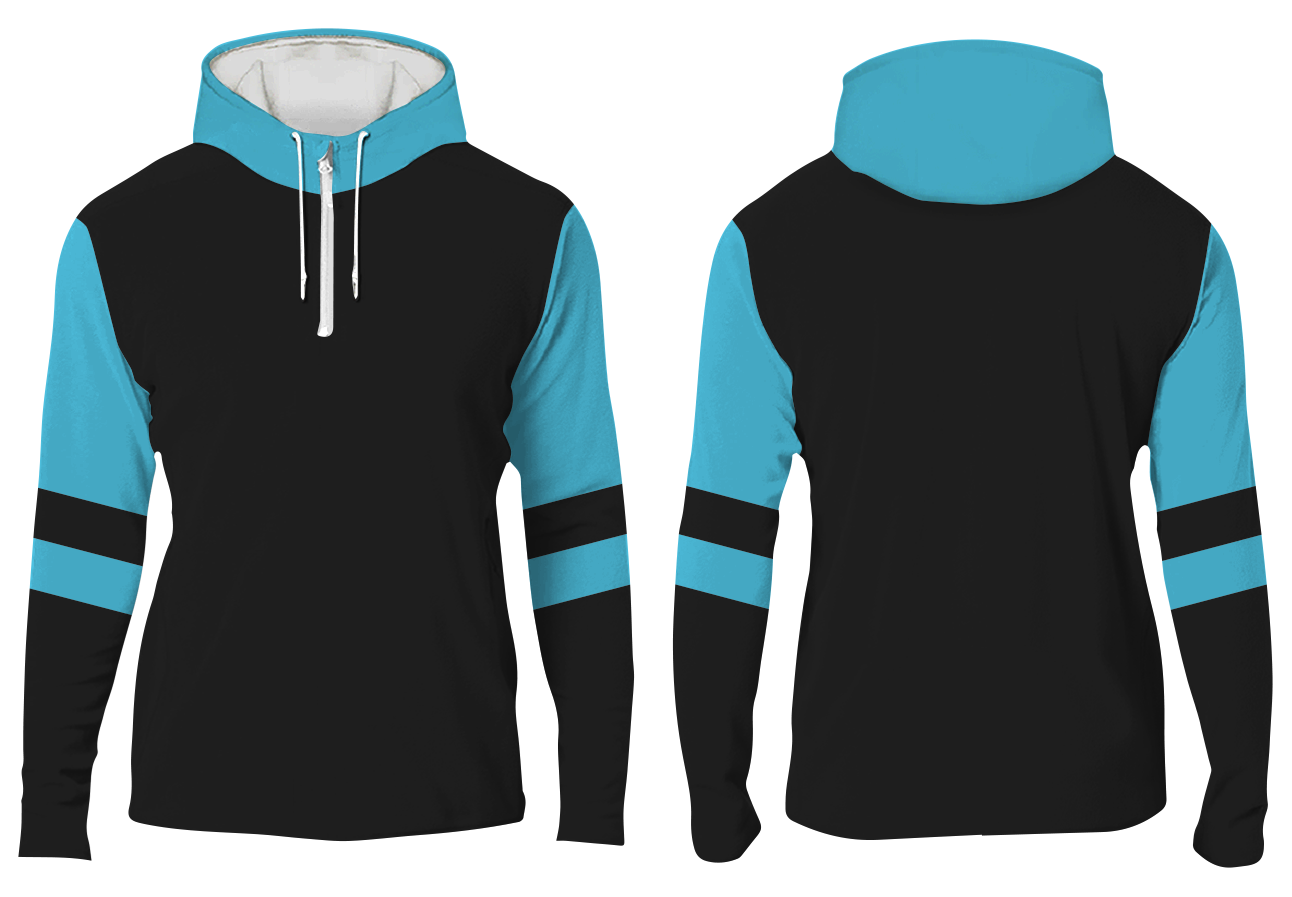 Custom game day quarter-zip adult youth unisex hoodie - Hoodie