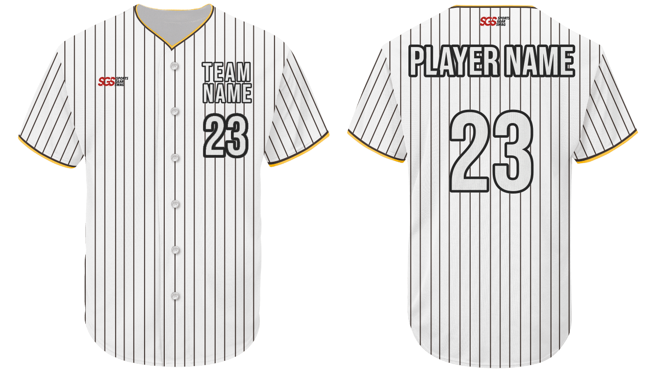Custom stylish stripe adult youth unisex baseball jersey - Jersey