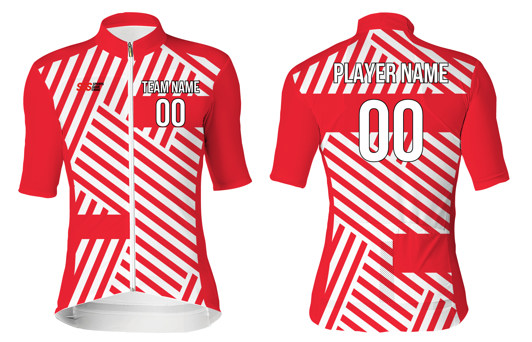 Custom cycling short sleeve adult youth unisex slant shot - Jersey