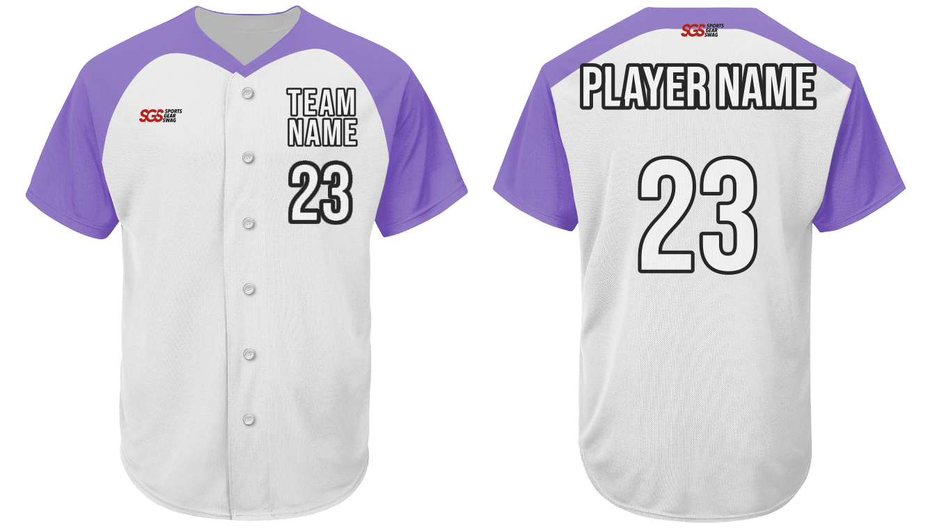 Custom m-shape solids adult youth unisex baseball jersey - Jersey